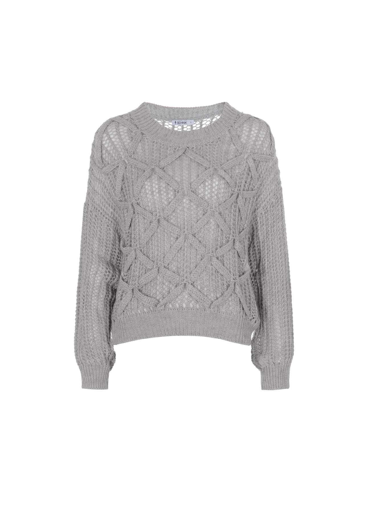 Grey women's sweater SWEDT-0140-91(Z21)-04