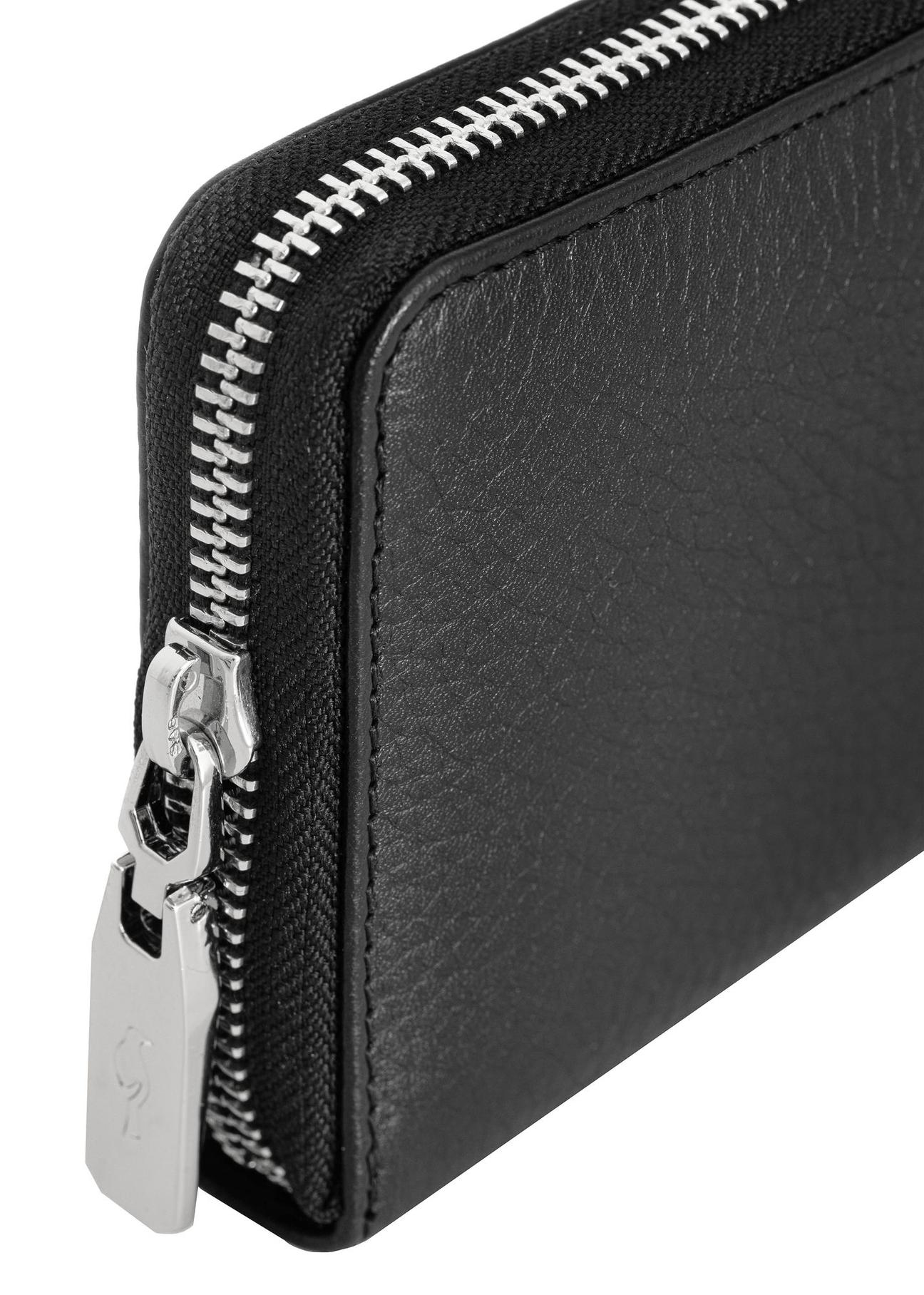 Large black leather women's wallet PORES-0800P-99(Z24)-08