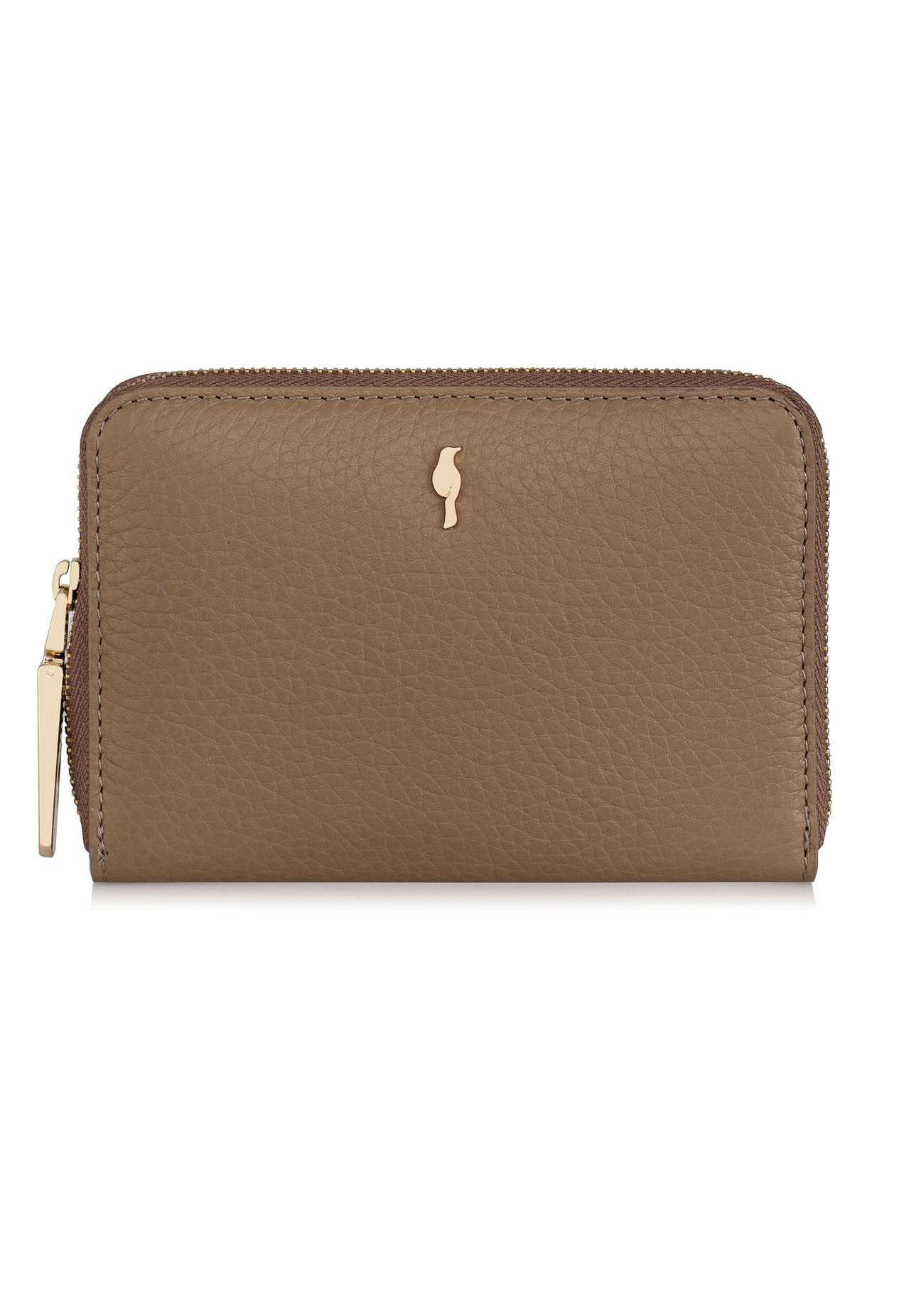 Beige leather women's wallet PORES-0898-81(Z23)-01