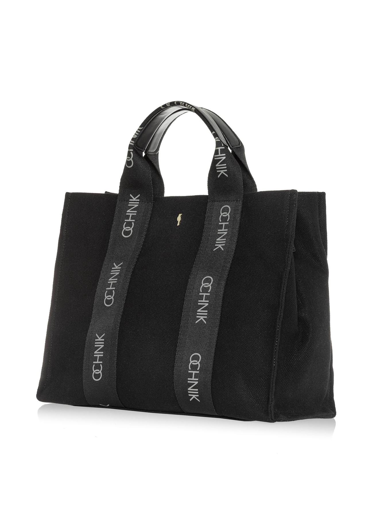 Black women's tote bag TOREN-0288A-99(W25)-02