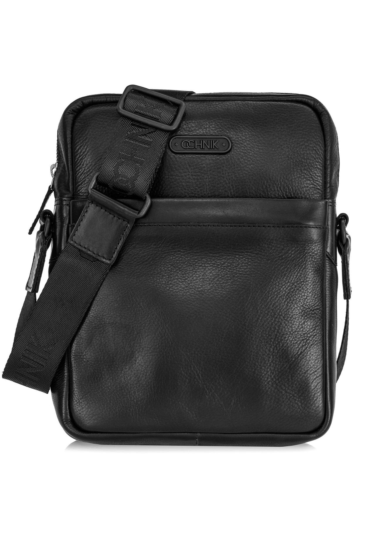 Men's leather bag with logo TORMS-0435-99(Z24)-01