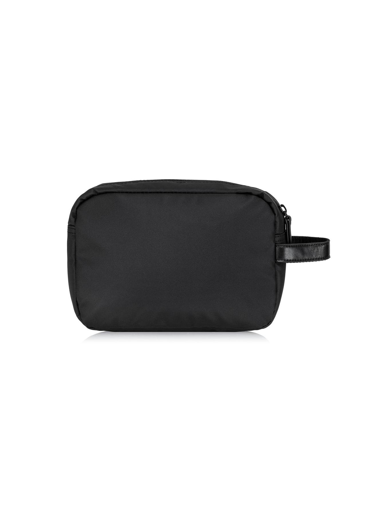 Black men's cosmetic bag large TORMN-0334-99(W24)-04