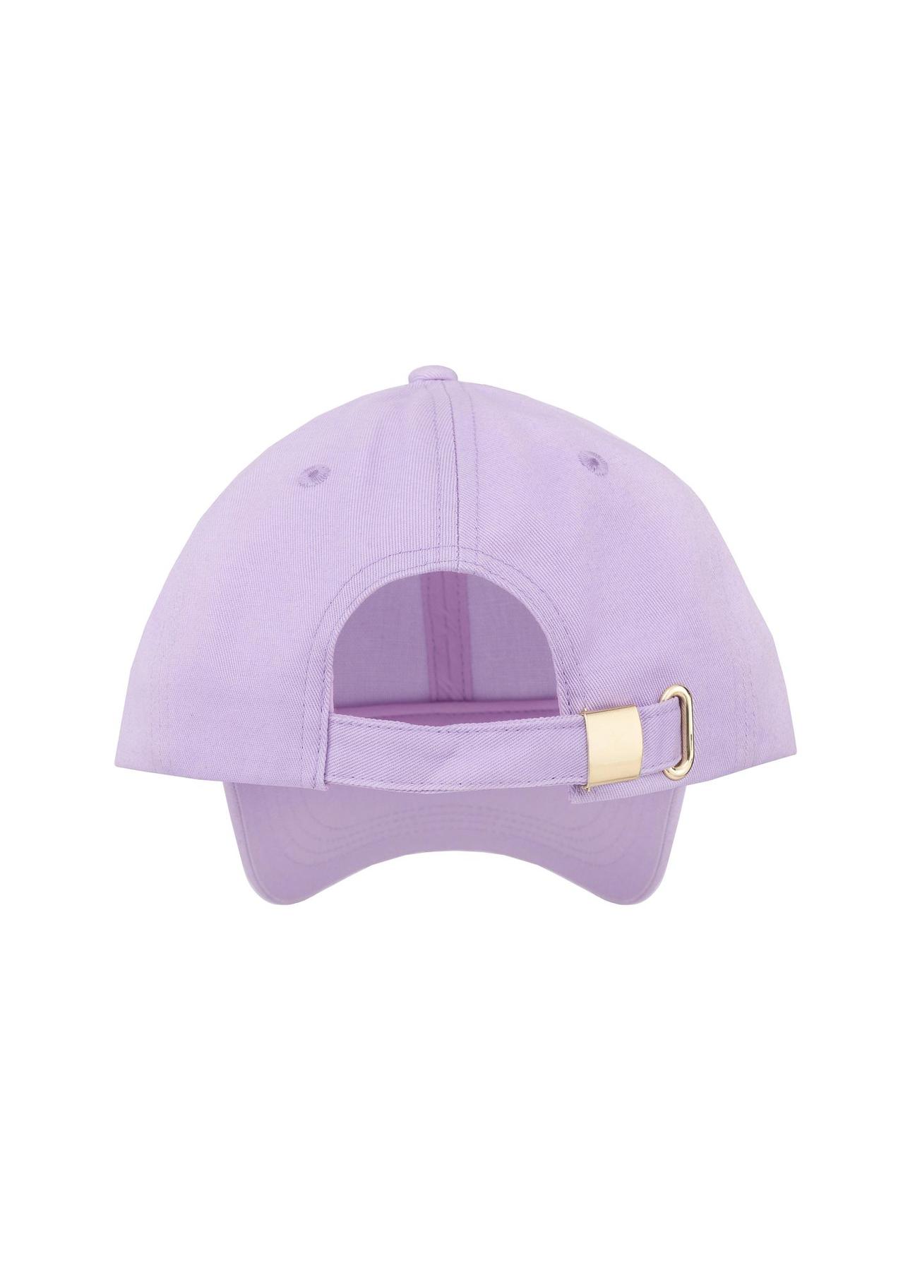 Lilac baseball cap with logo CZALT-0008-75(W23)-02