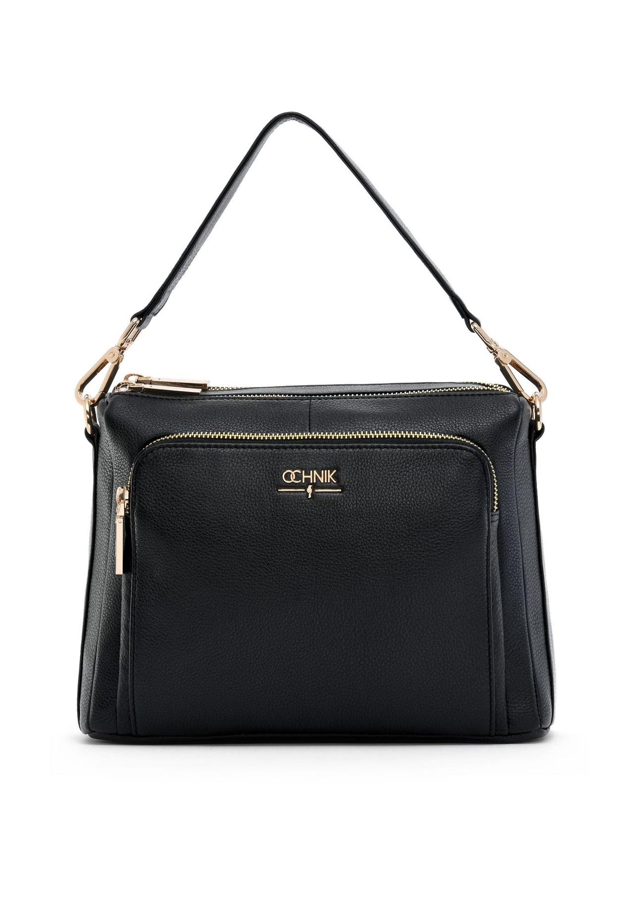 Black leather women's handbag TORES-1081D-99(W25)