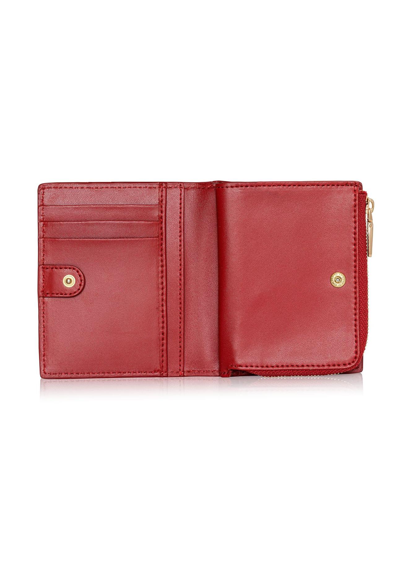 Small red women's wallet PORES-0842E-41(Z24)-06