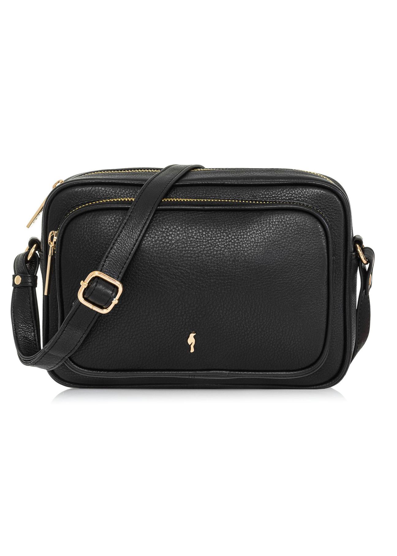 Black leather women's handbag TORES-1088-99(W25)-01