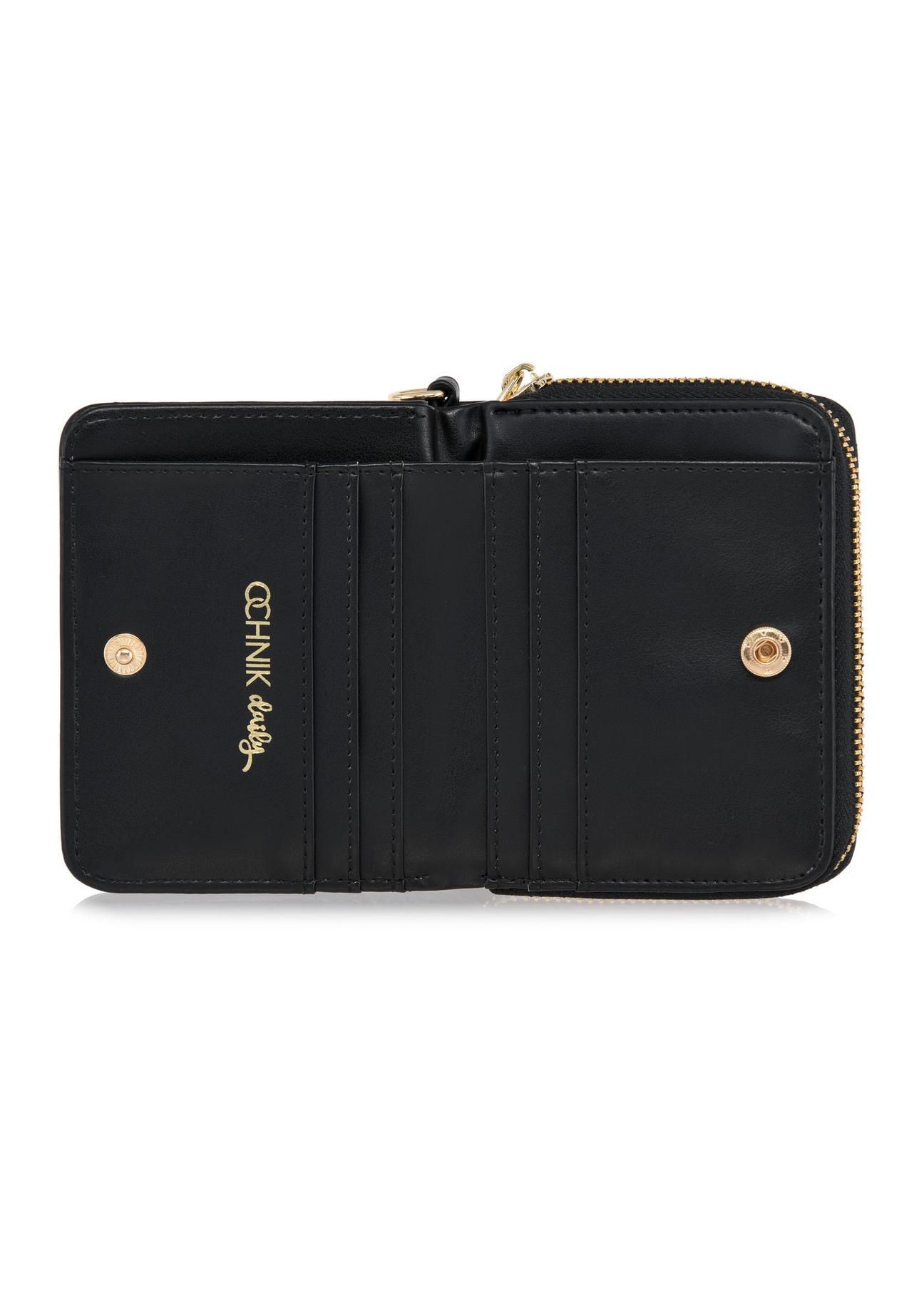 Small black women's wallet with handle POREC-0395-99(Z24)