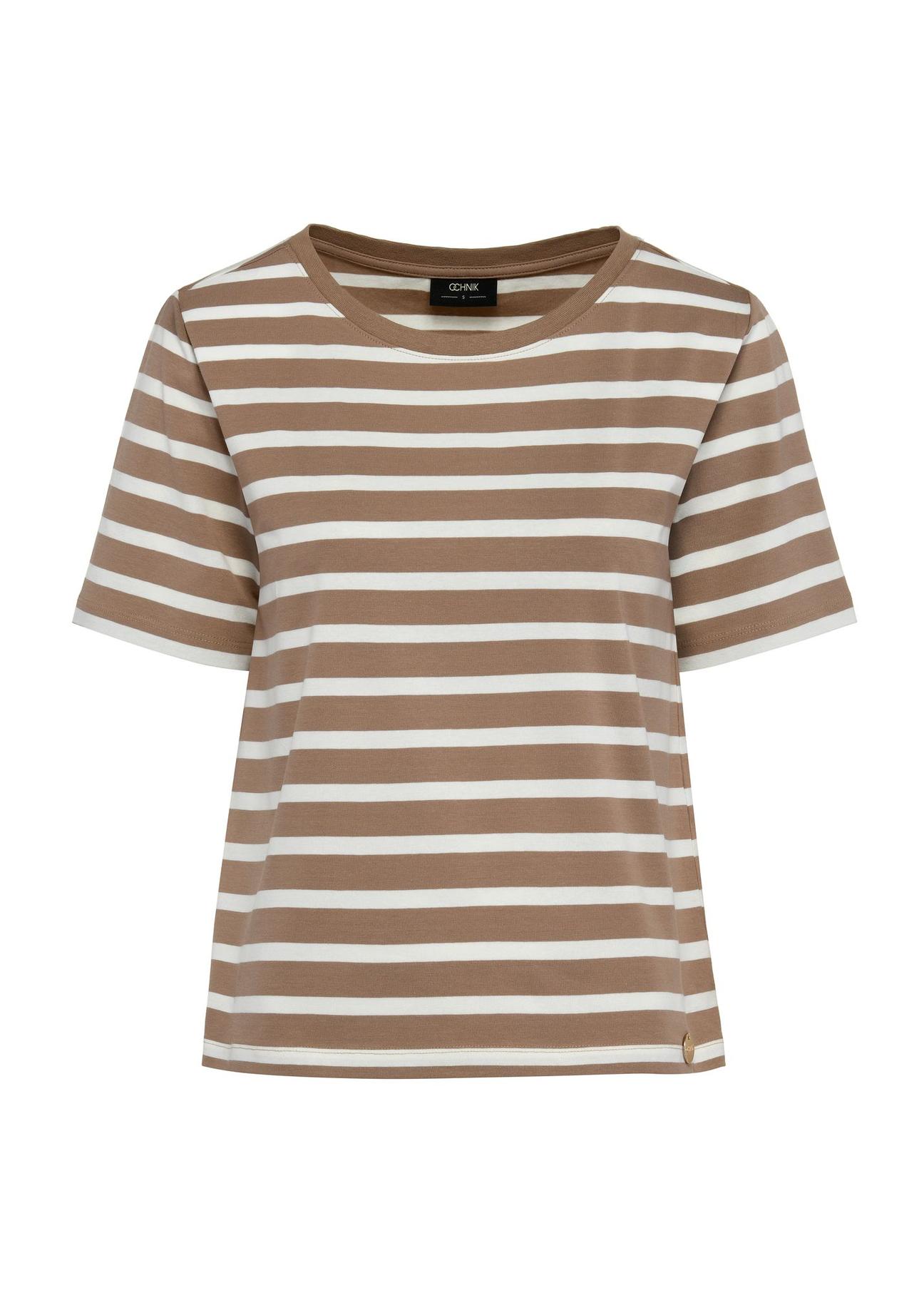 Women's striped T-shirt TSHDT-0136-82(W25)-01