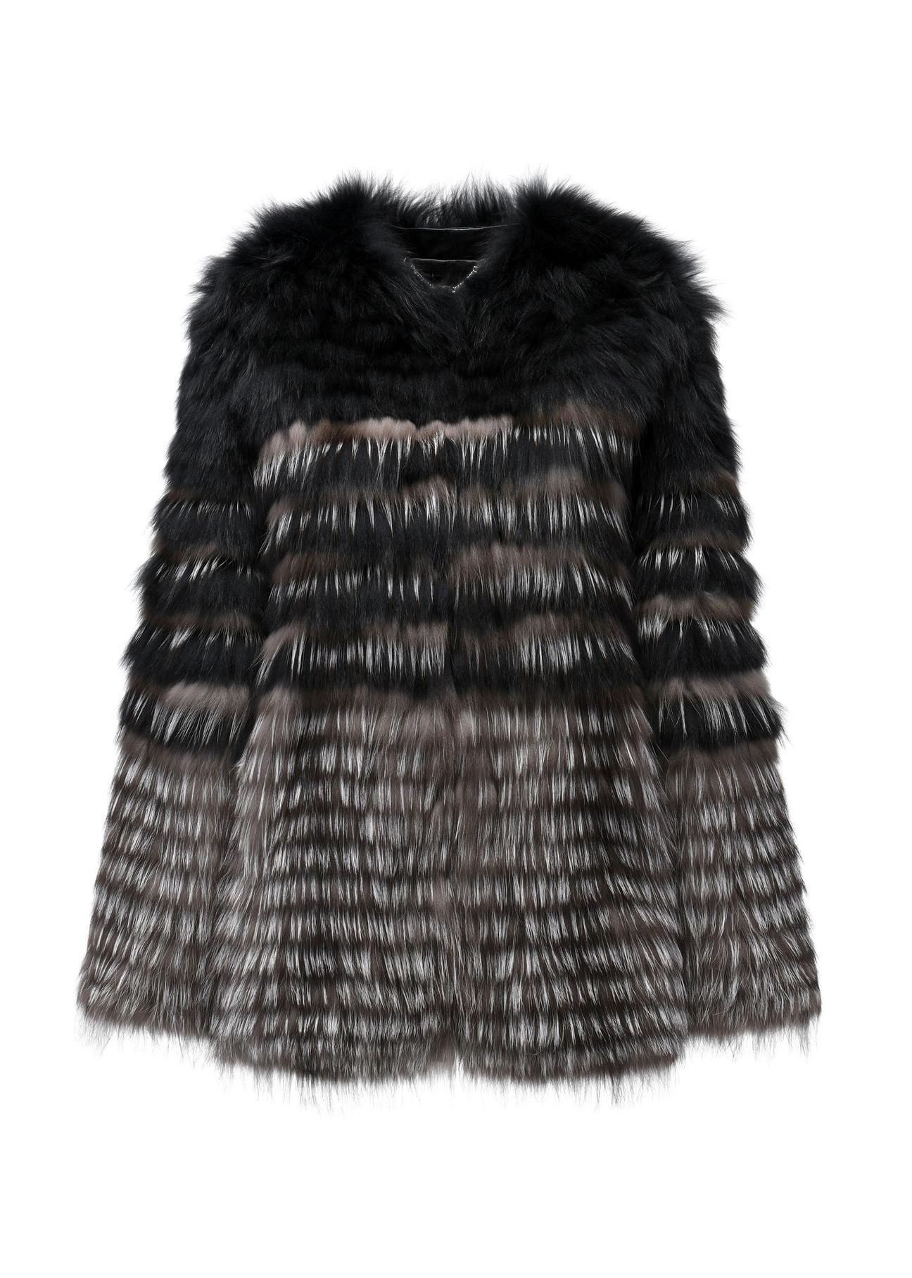 Black natural women's fur coat FUTDF-0109-4164(Z24) pic. 5