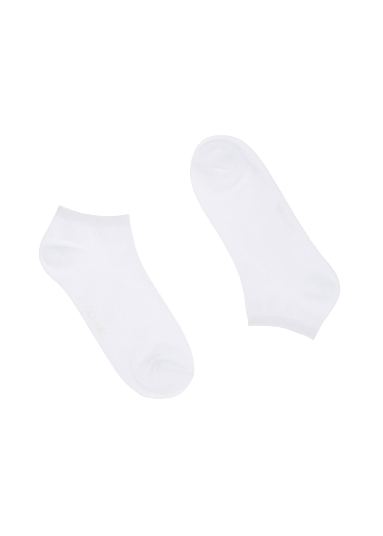 Women's short white socks SKADT-0053A-11(W23)-01