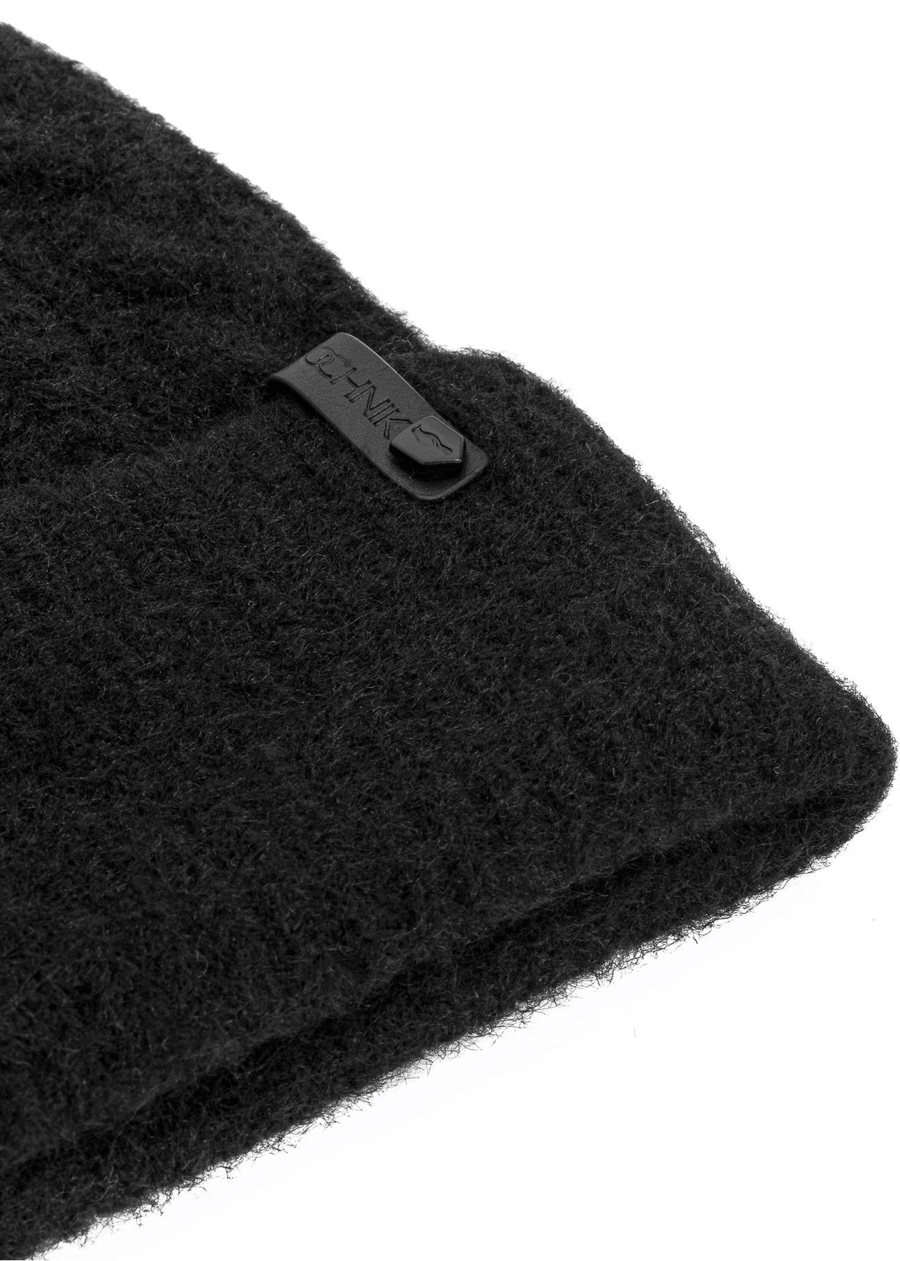 Black men's winter hat CZAMT-0074-99(Z24)