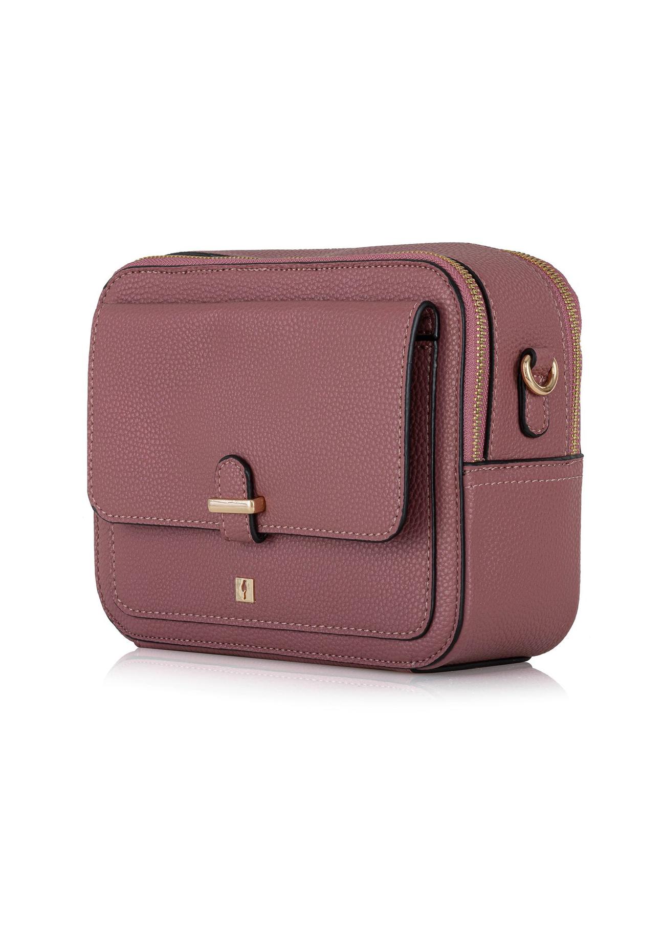 Women's messenger bag in dark pink TOREC-0405B-32(Z24)-02