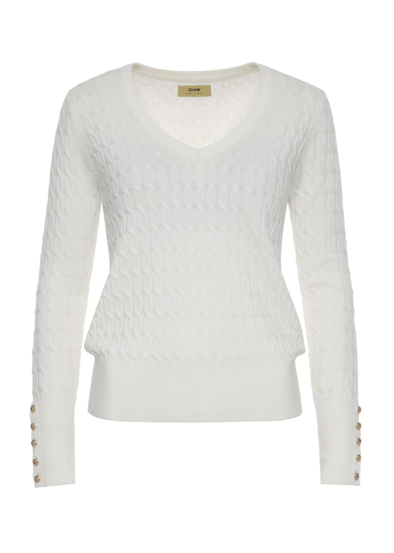 Cream women's sweater SWEDT-0212-12(Z24)-01