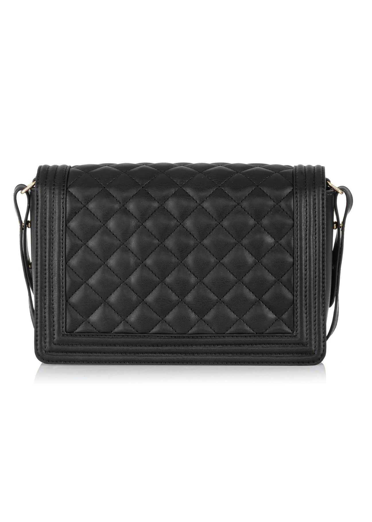 Black quilted women's handbag TOREC-0993-99(Z24)-03