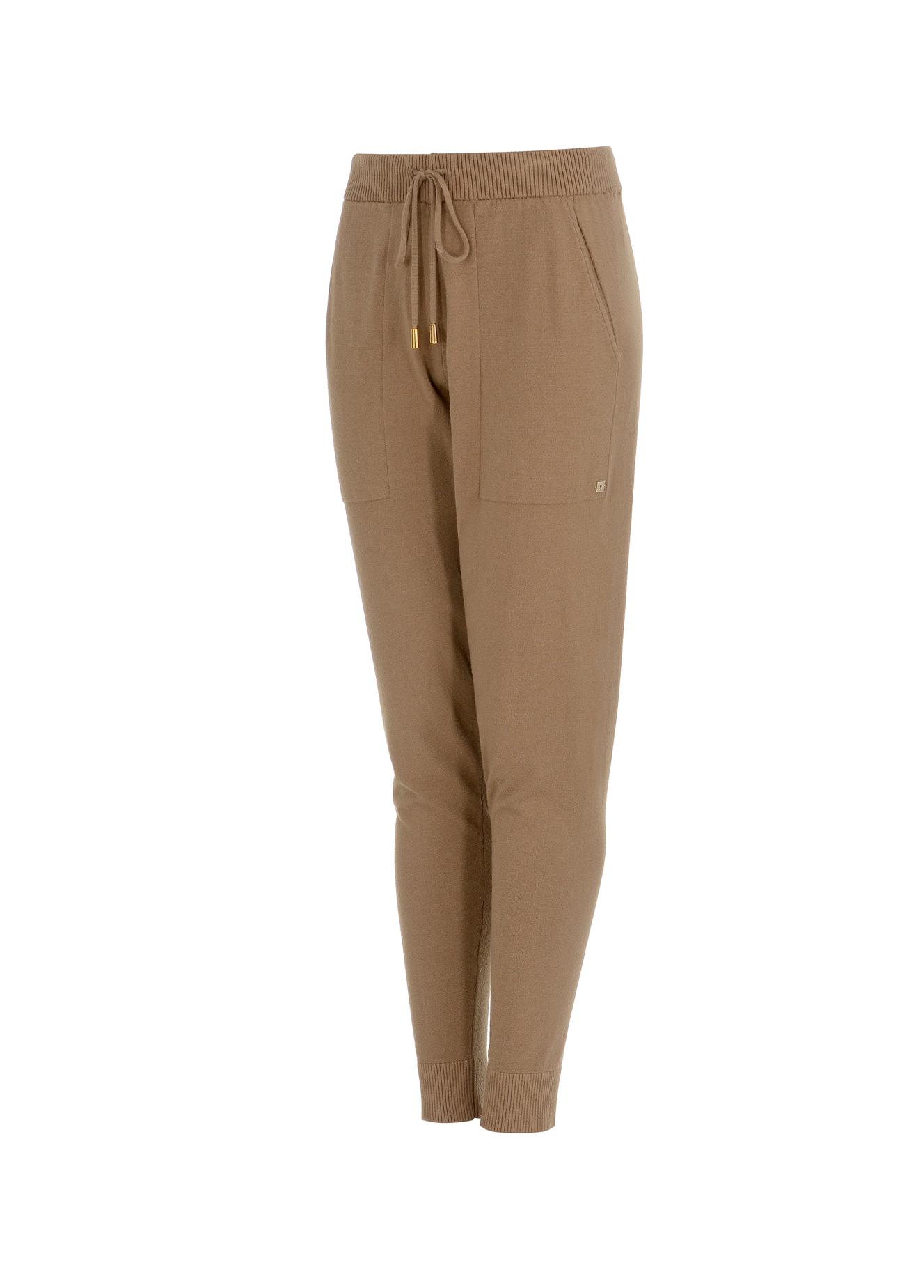 Beige women's sweatpants SPODT-0073-81(Z22)-04