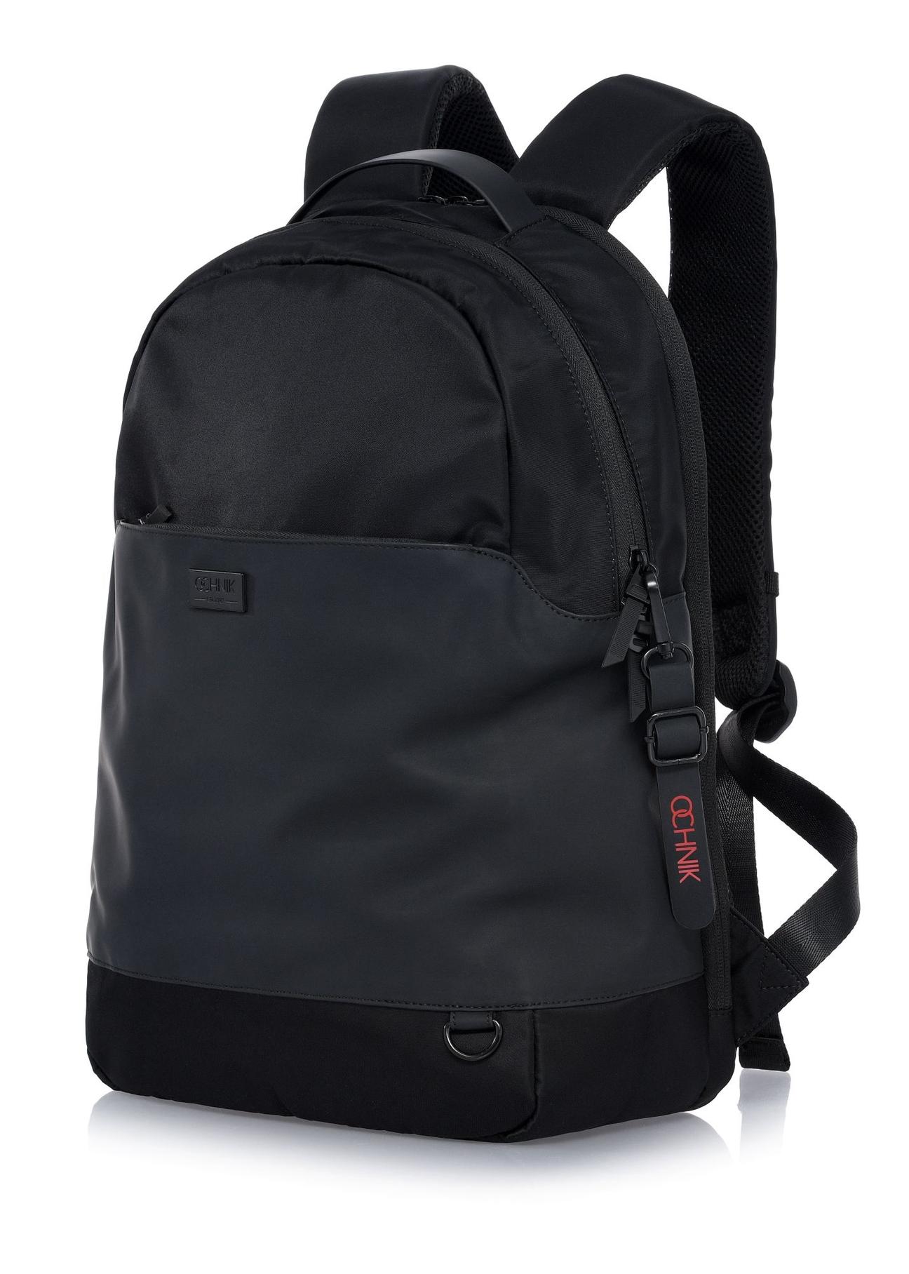 Men's two-compartment black backpack TORMN-0311A-99(Z24)-03