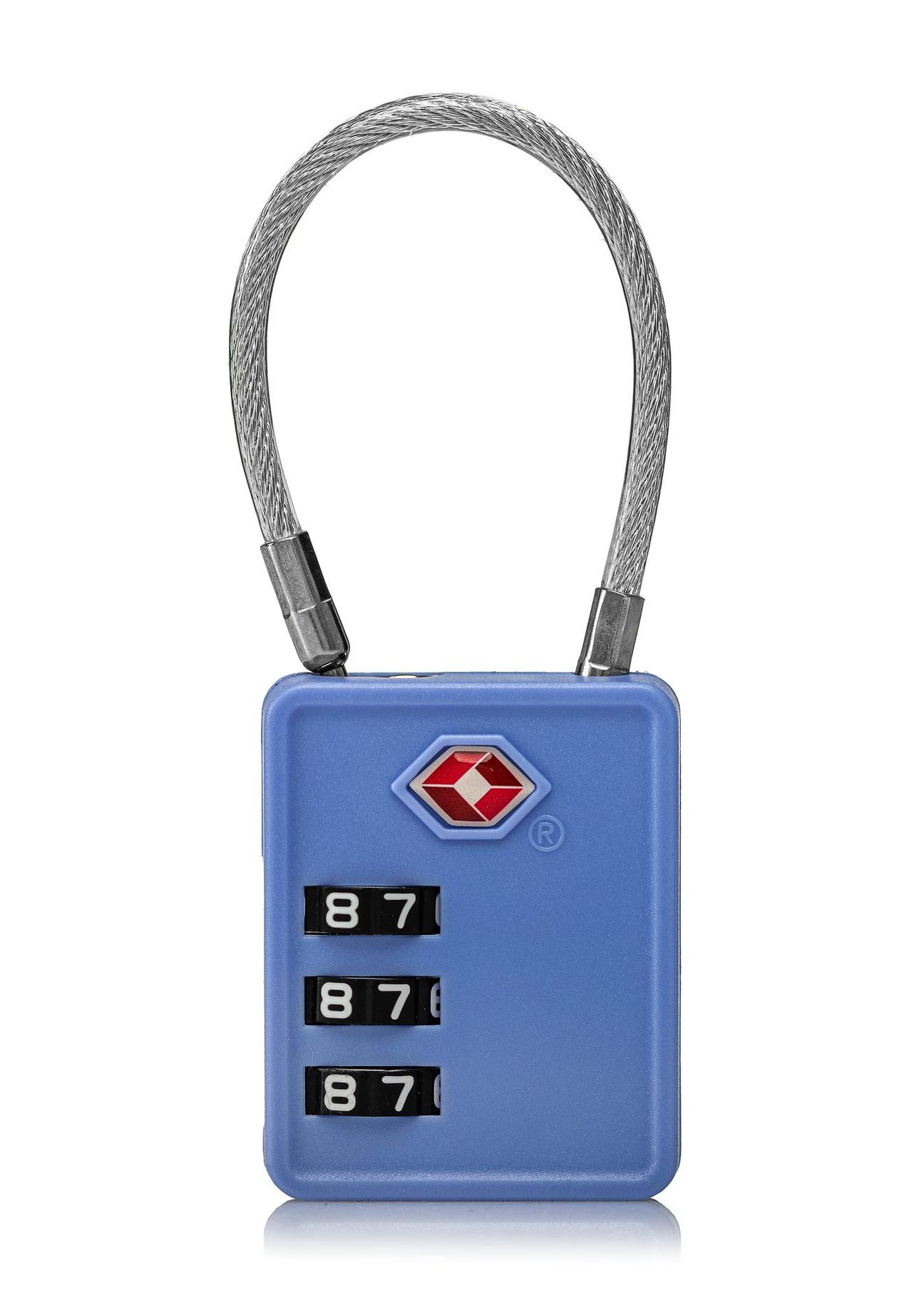 Blue luggage lock AW-005-0014-61(W24)-02