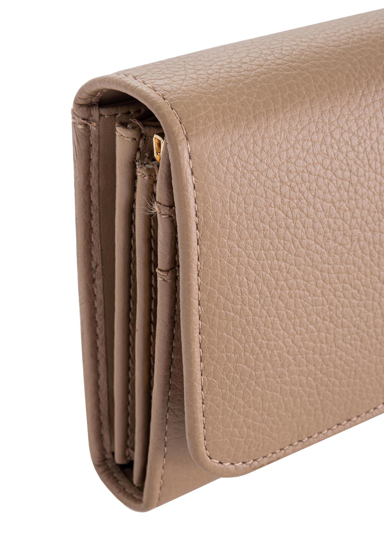 Large beige leather women's wallet PORES-0831-81(W23)-07