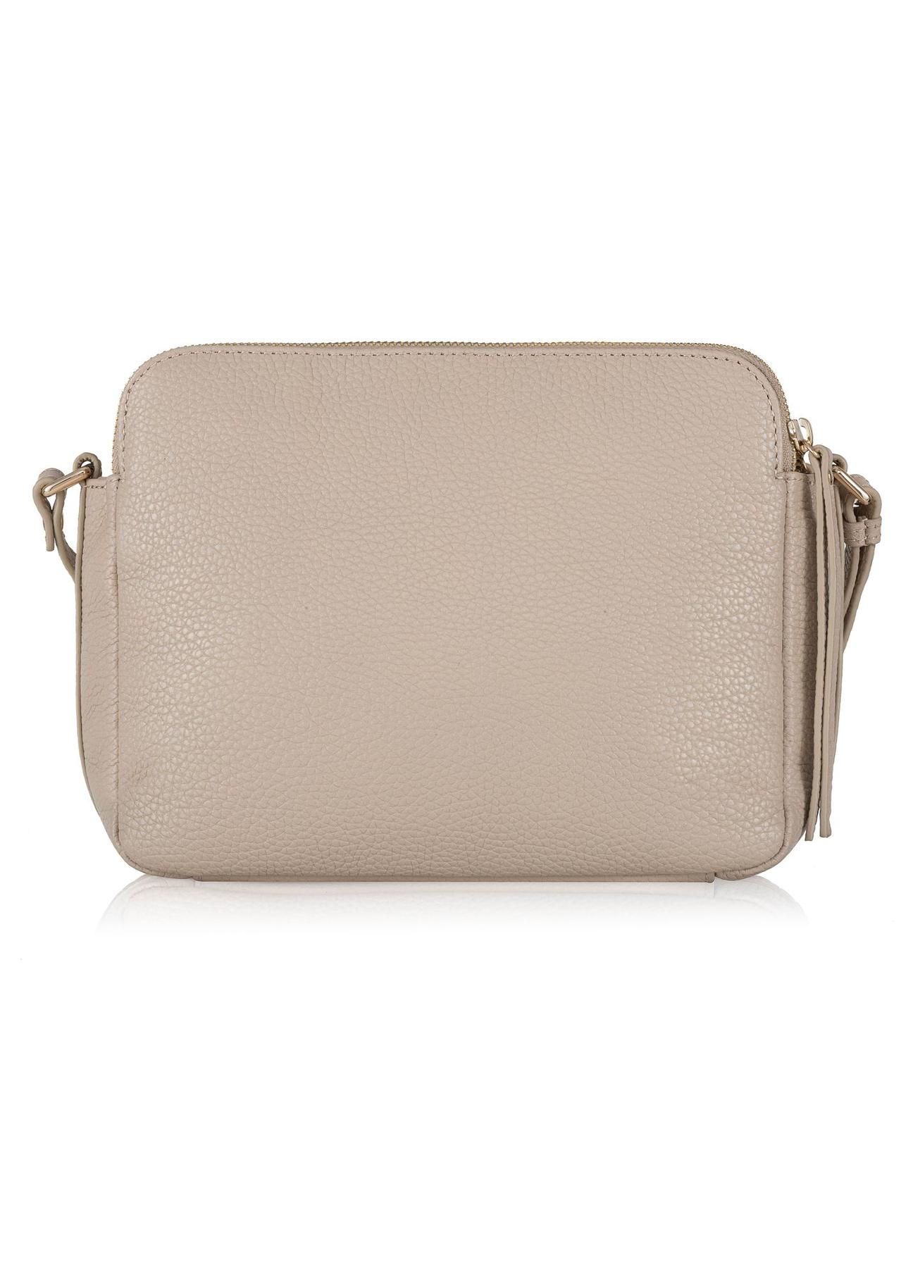 Beige leather women's handbag TORES-1057-80(Z24)-04