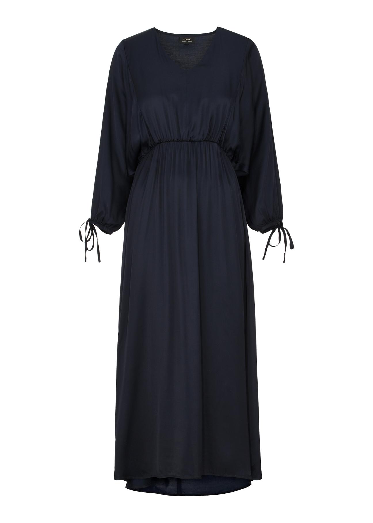 Long dress with buff sleeves SUKDT-0200-68(W24)-04