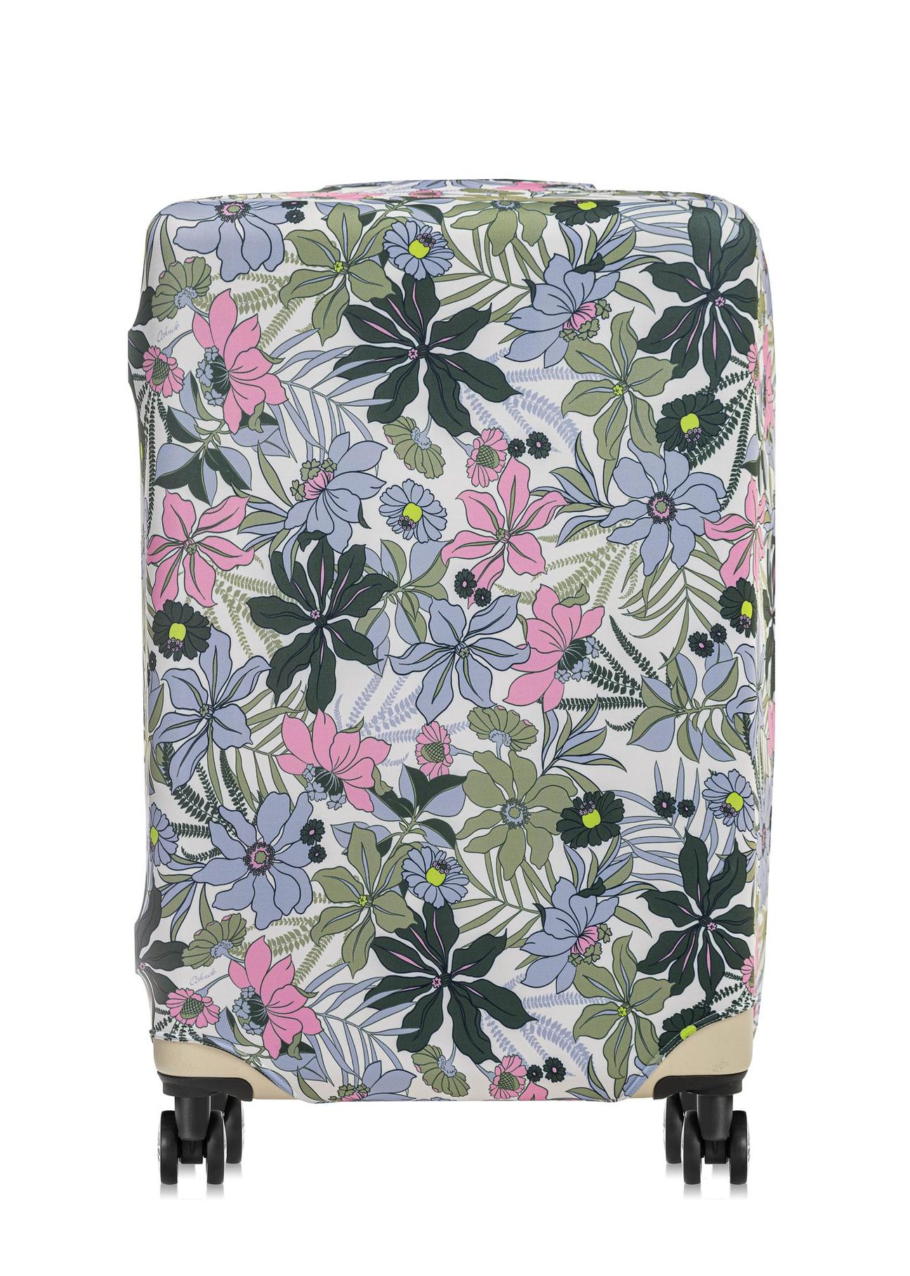 Cover with flowers for a large suitcase AW-005-0023-15-L(W24)-01