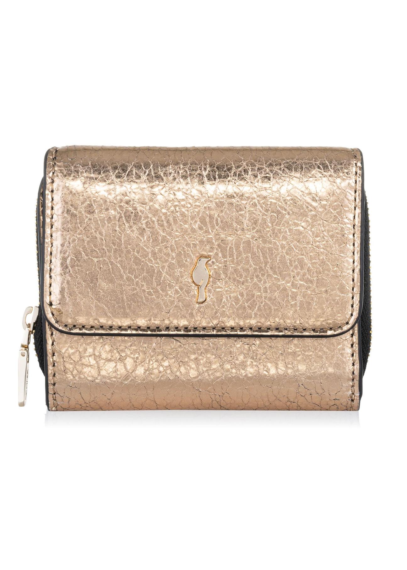 Women's small gold wallet PORES-0802C-28(W23)-01