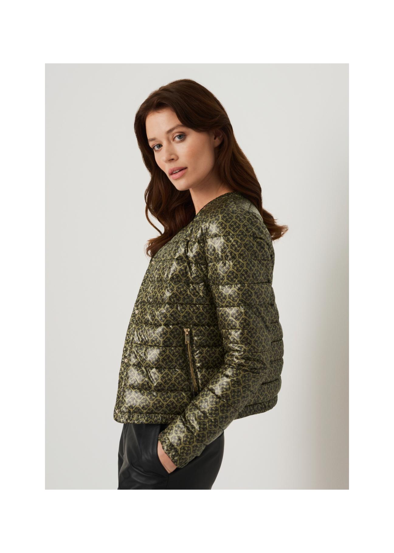 Women's quilted jacket with logo KURDT-0346-57(W22)-06