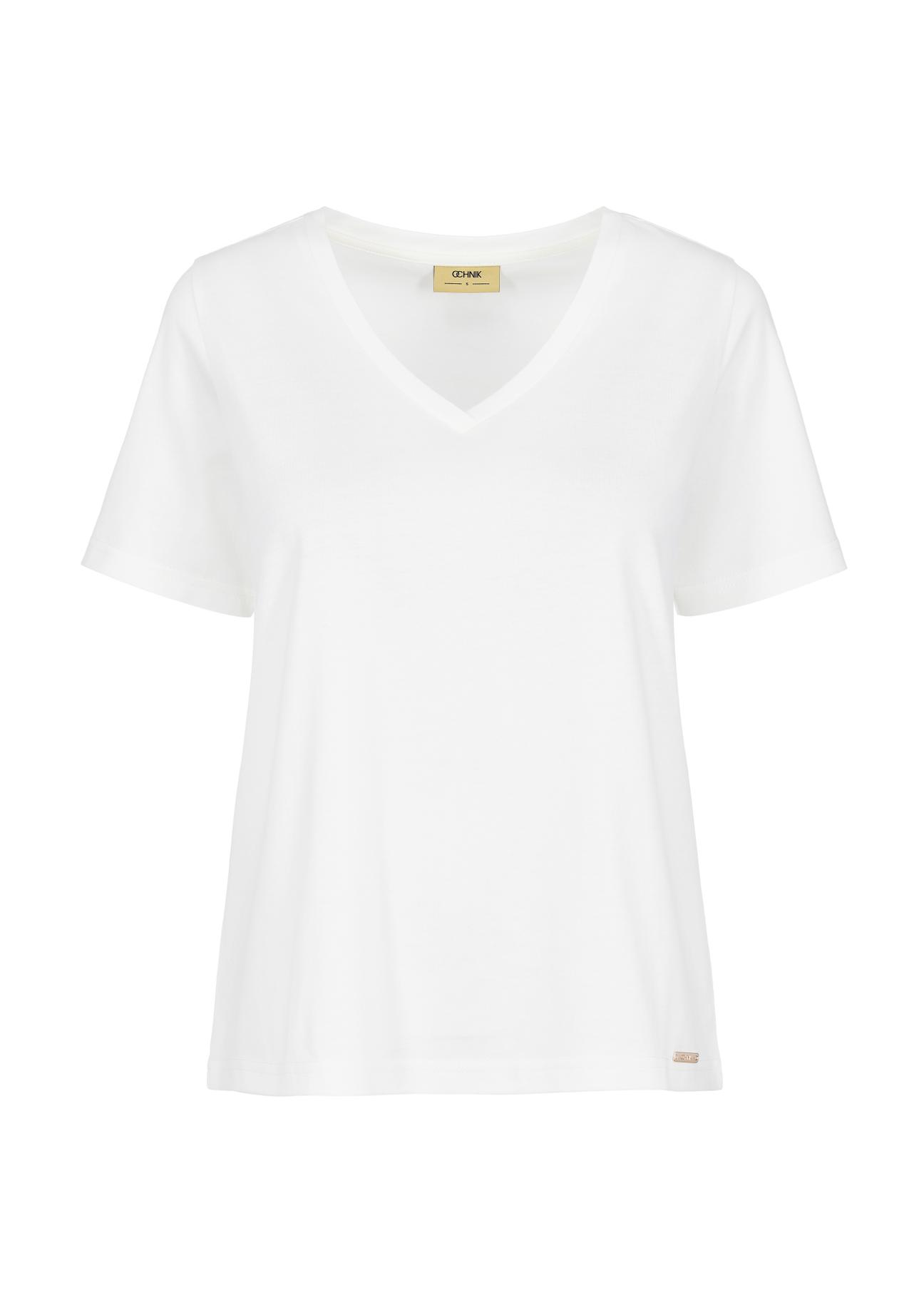 Cream Women's Basic T-shirt TSHDT-0120-12(W24)-03