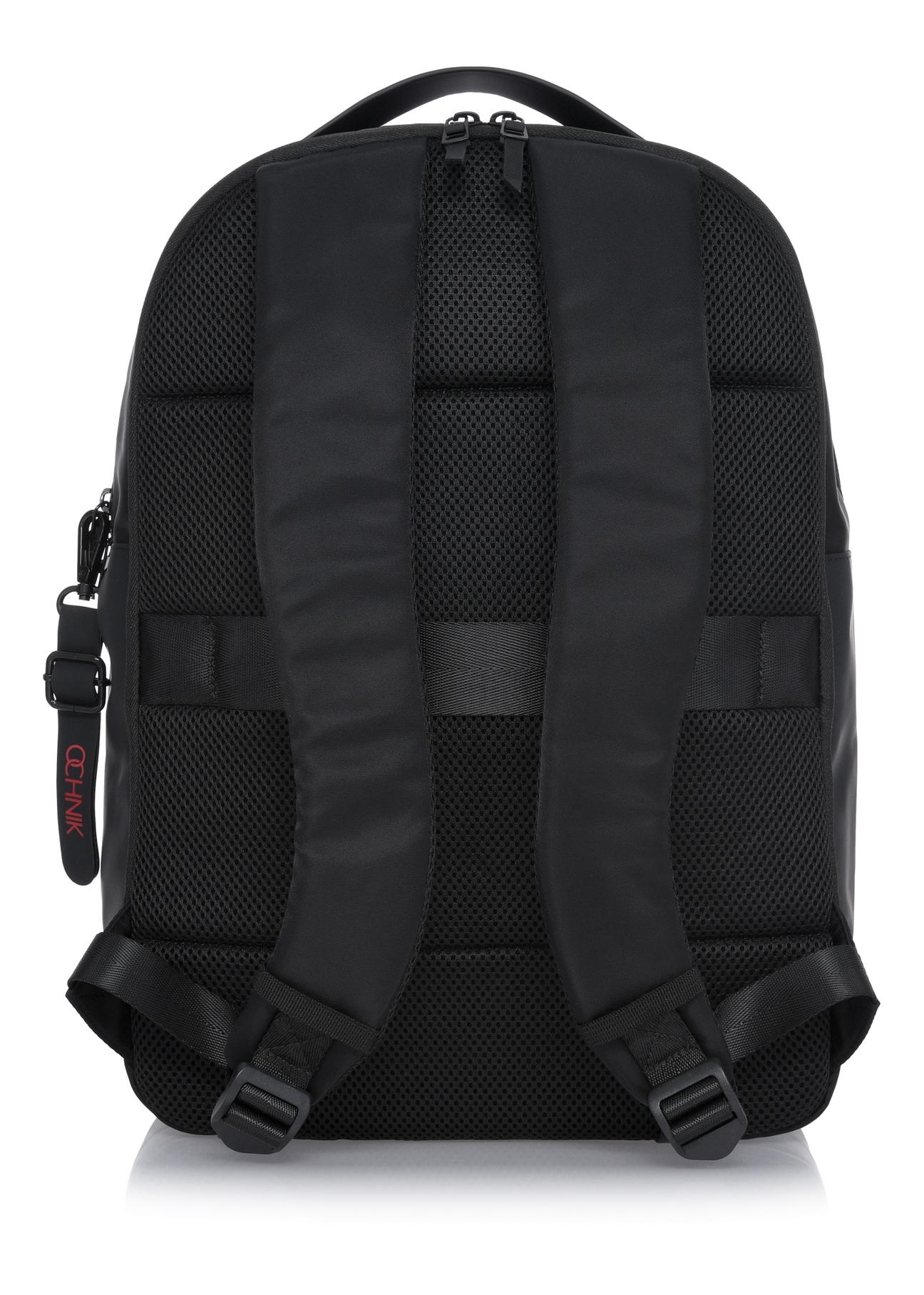 Men's two-compartment black backpack TORMN-0311-99(W24)-05