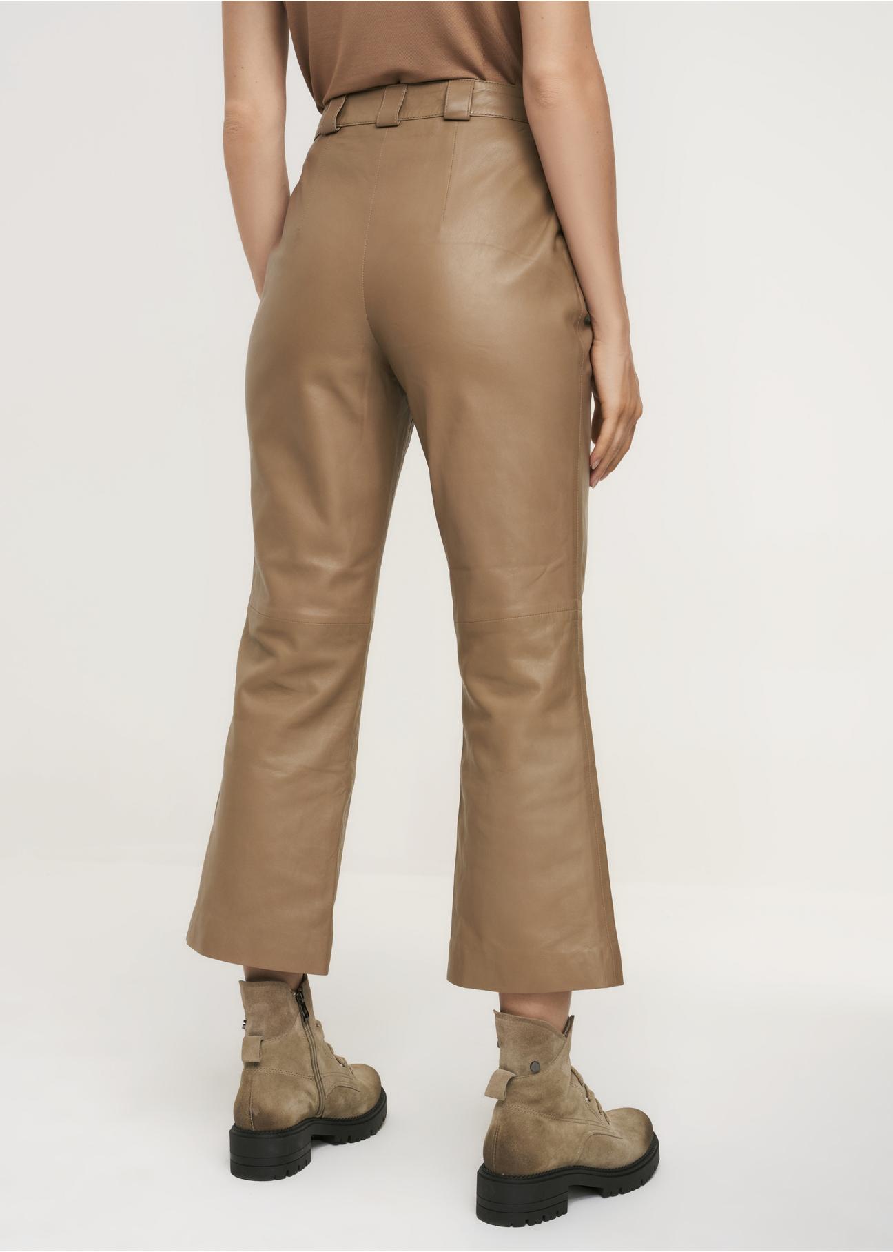 Women's wide leather pants SPODS-0032-1262(Z22)-03