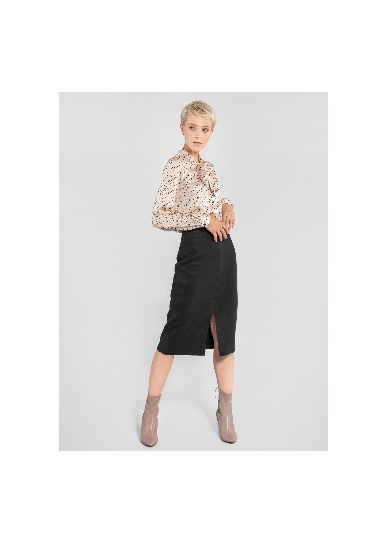 Black pencil midi skirt SPCDT-0037-99(Z20)-02