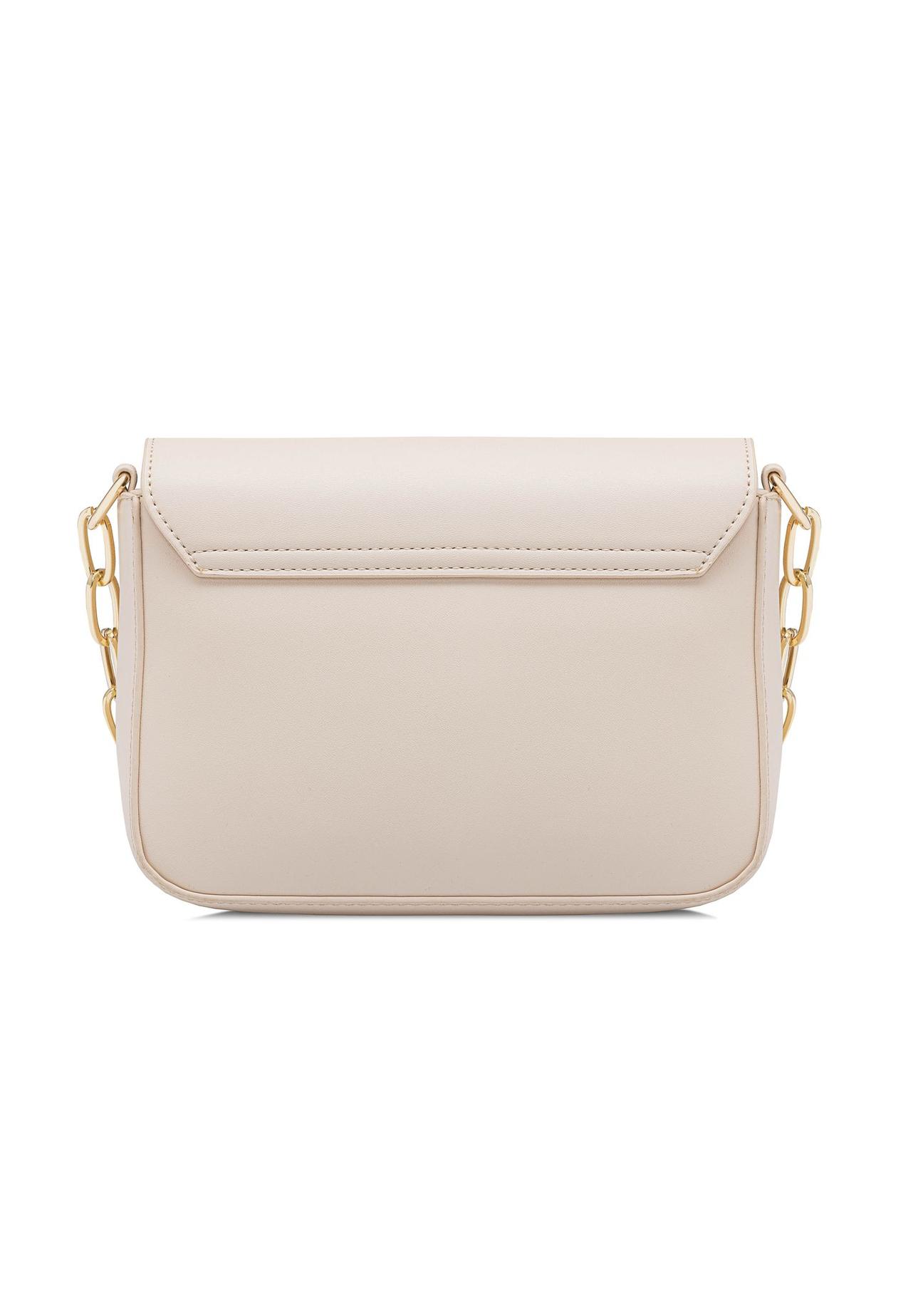 Cream women's messenger bag with chain TOREC-0767B-12(W25)