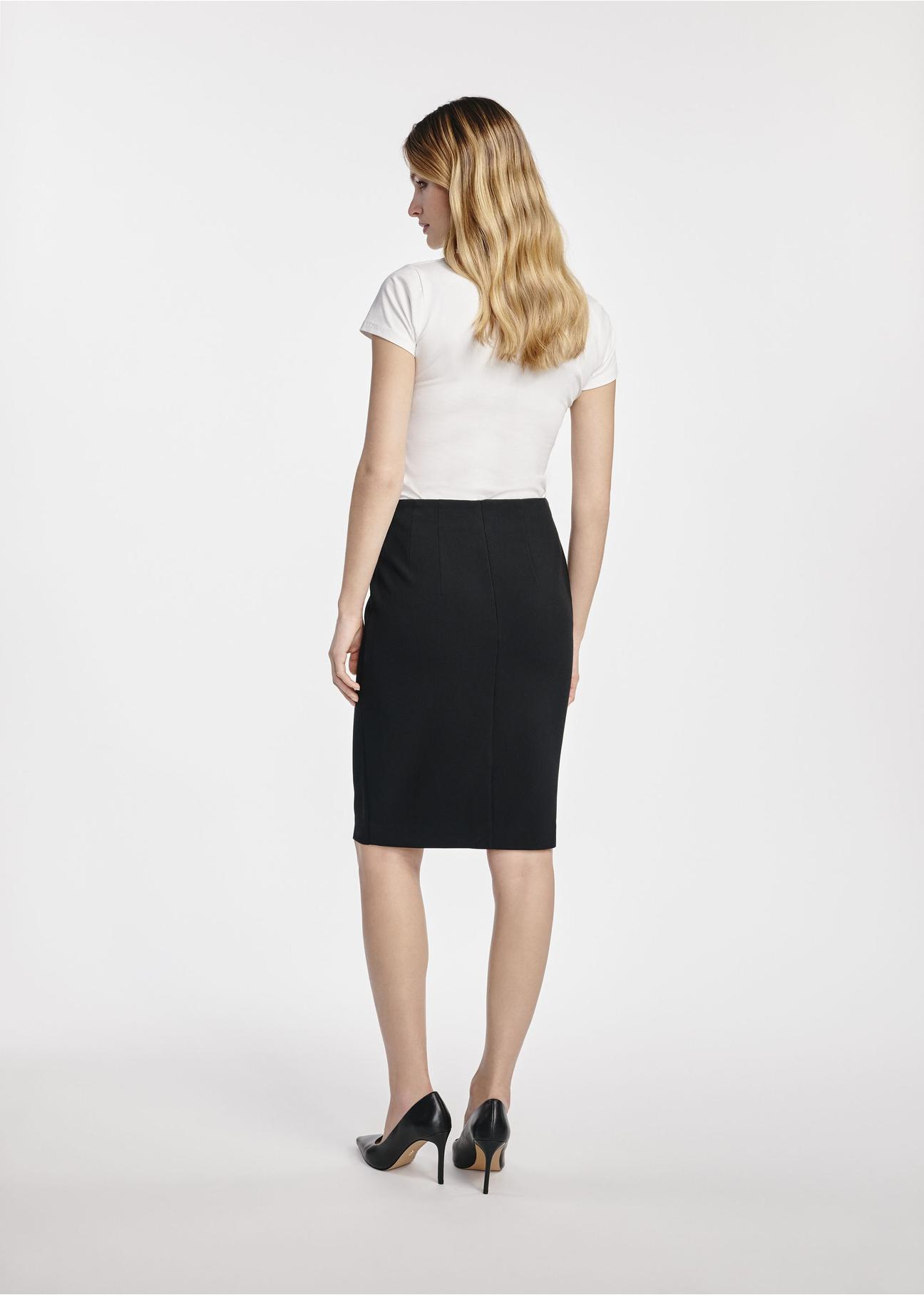 Classic Black Pencil Skirt SPCDT-0088-99(W25)-05