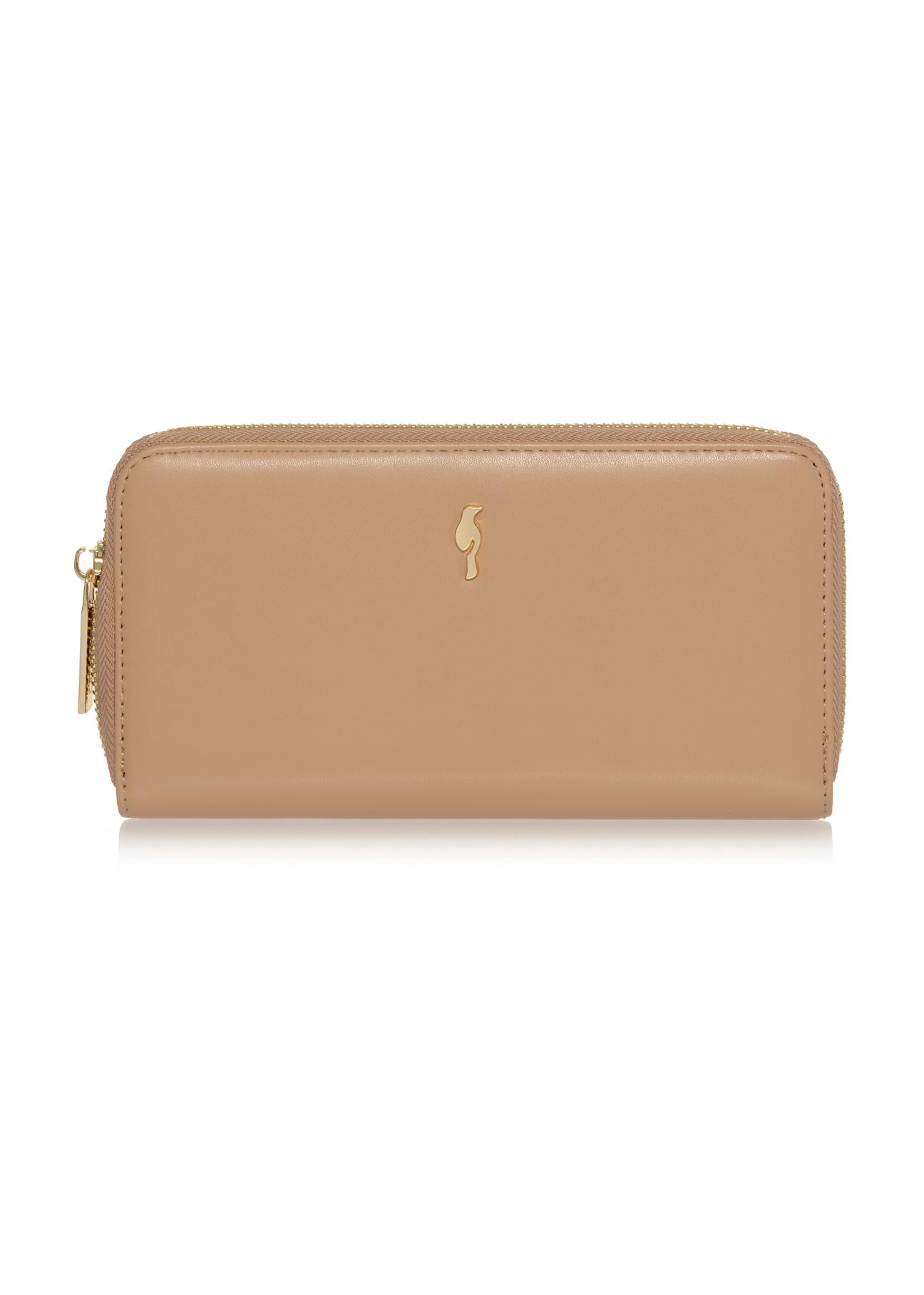 Large beige women's wallet POREC-0327-81(W23)-01