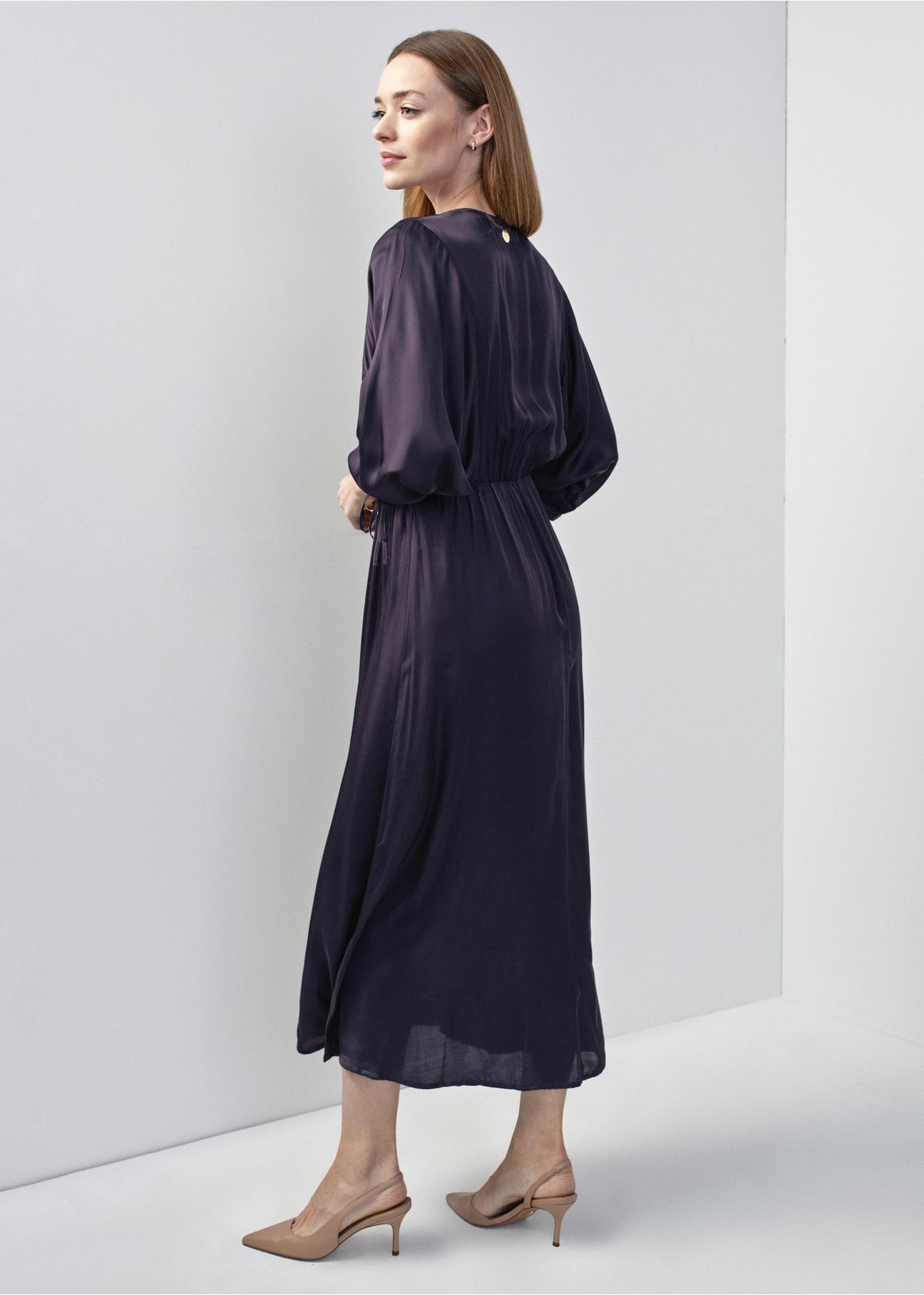 Long dress with buff sleeves SUKDT-0200-68(W24)-03