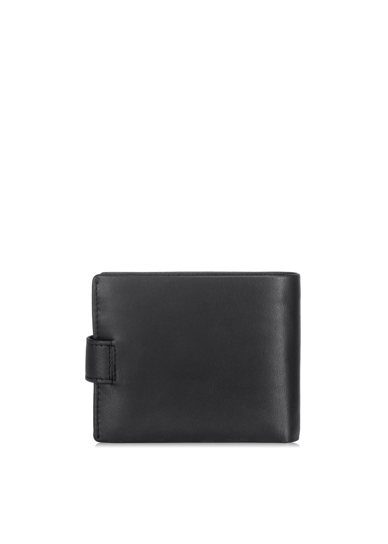 Black leather men's wallet PORMS-0409A-99(Z23)-02