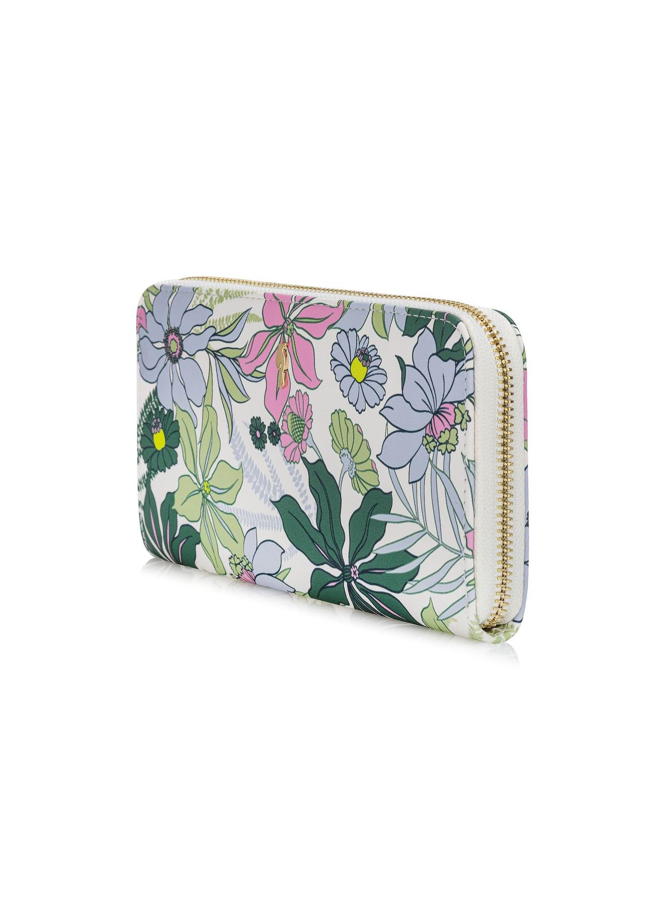 Large women's wallet in floral pattern POREC-0375-15(W24)-02