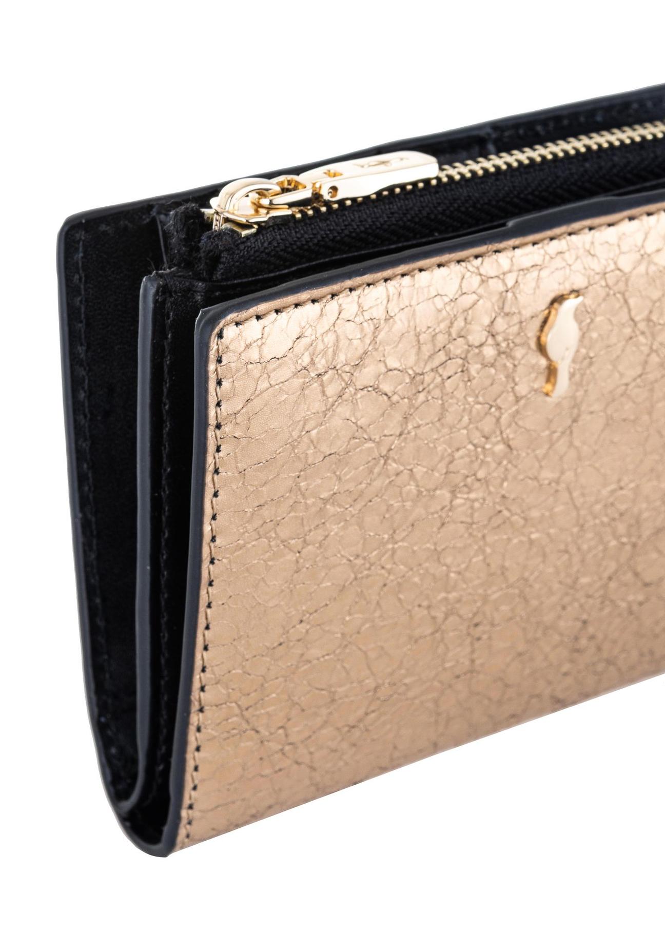 Women's small gold wallet PORES-0842-28(W23)-07