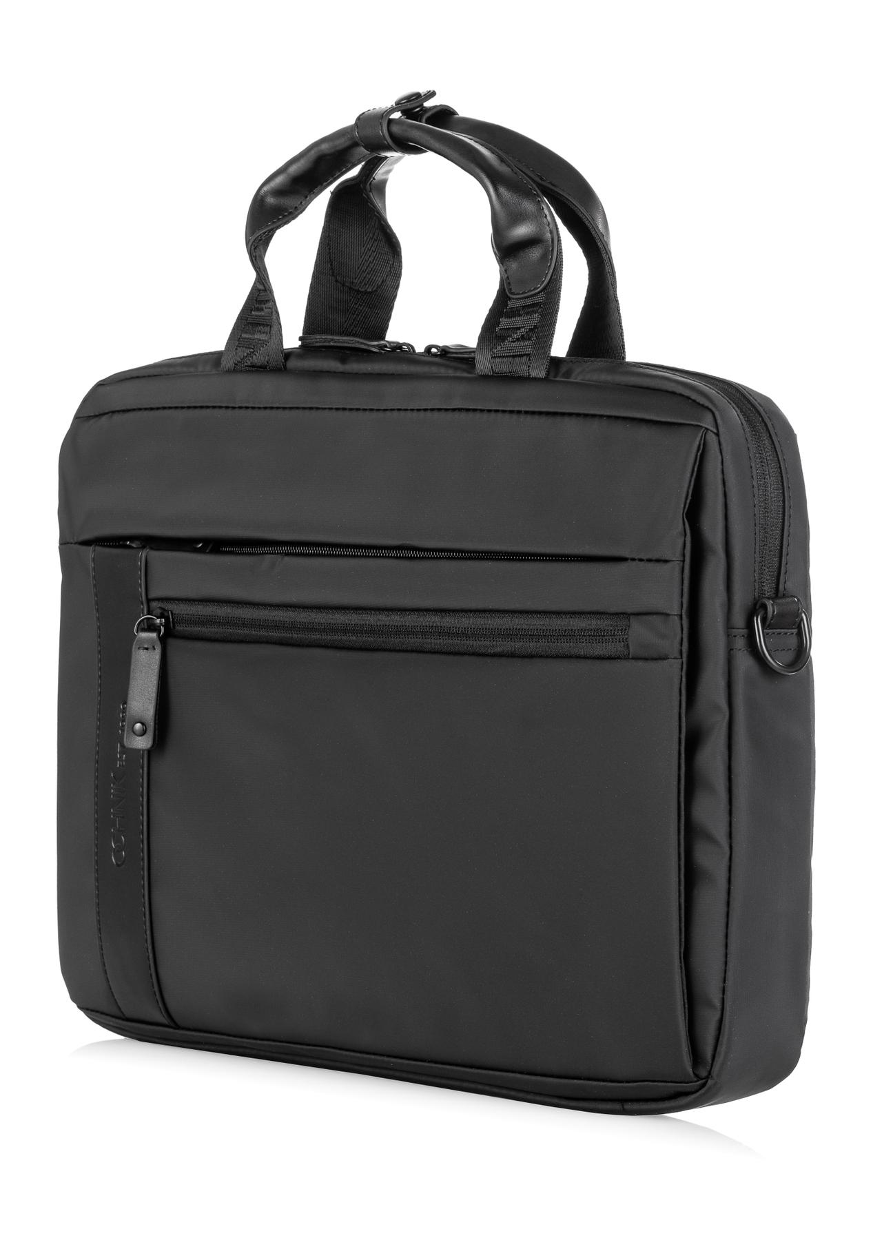 Black men's bag with handle TORMN-0203A-99(W23)-02