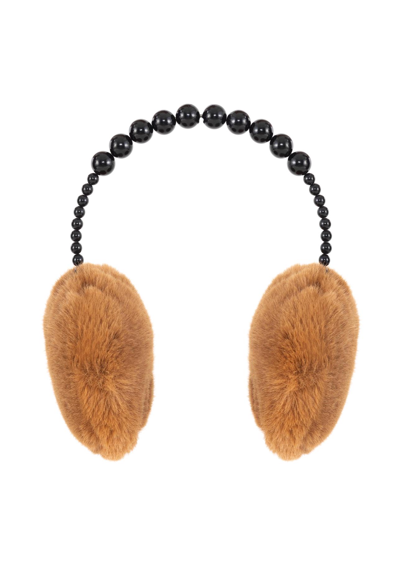 Women's caramel earmuffs NAUDP-0001-24(Z24)-03