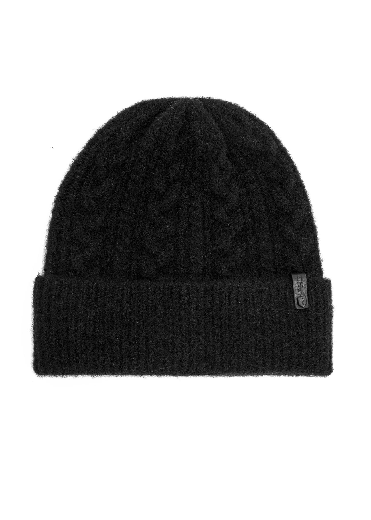 Black men's winter hat CZAMT-0074-99(Z24)