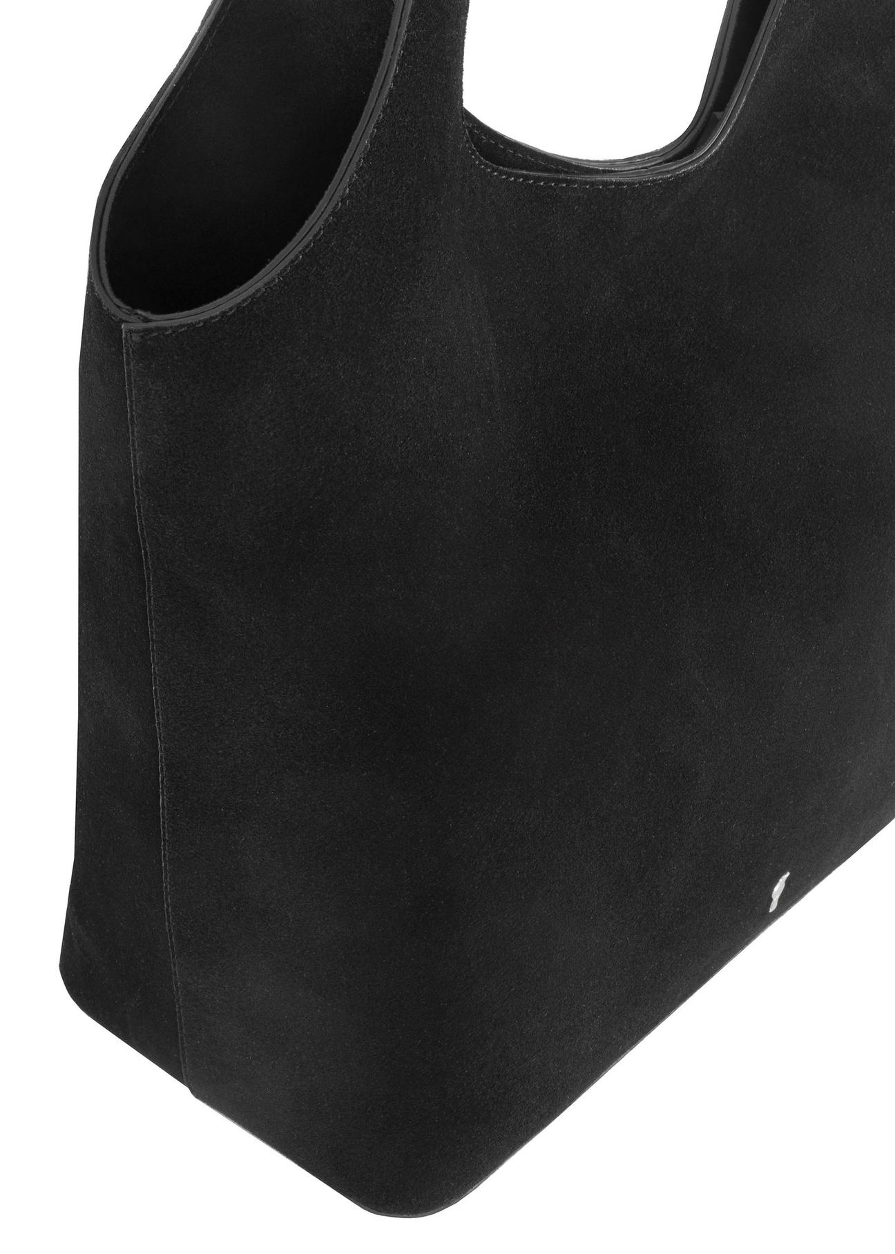 Black suede women's shopper bag TORES-1028-99(Z24) pic. 8