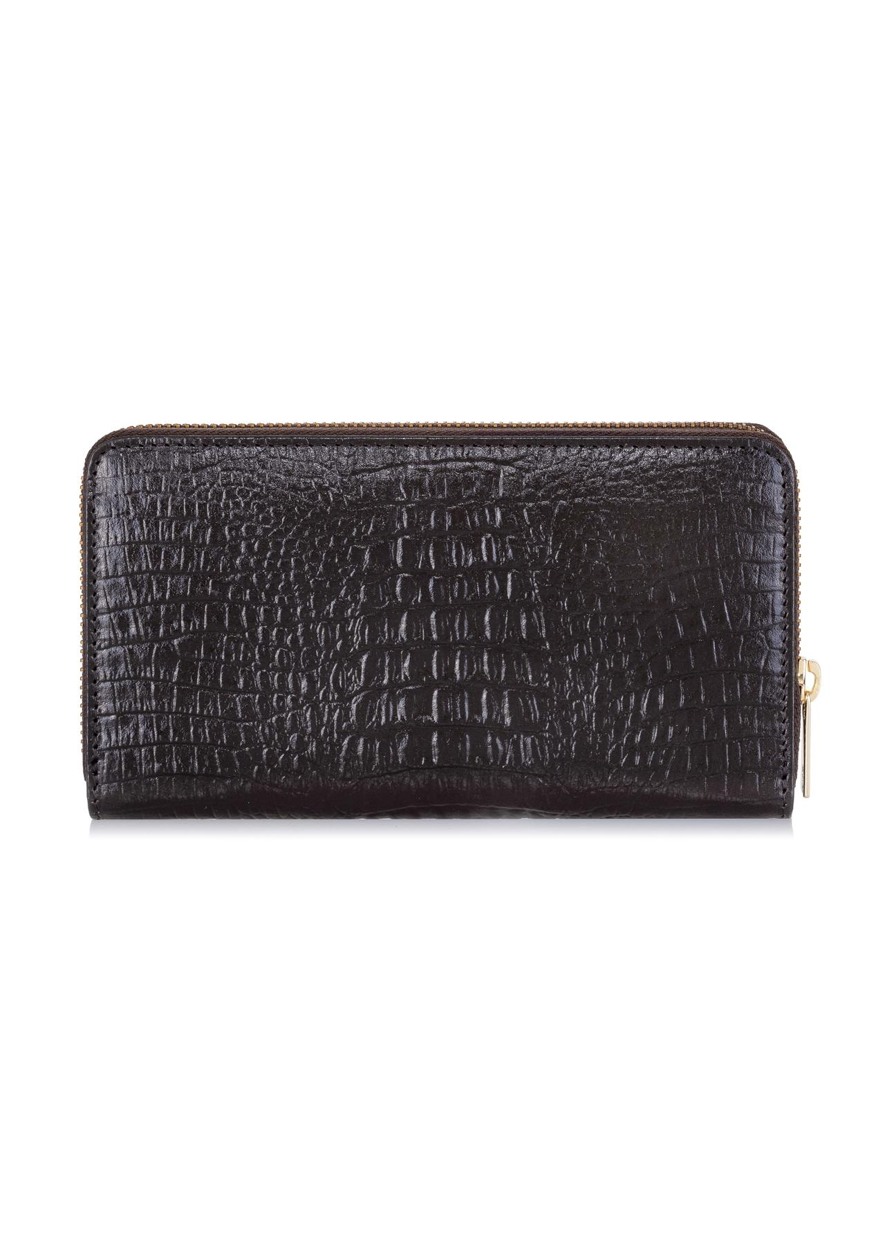 Large brown leather women's wallet PORES-0808-90(W23)-04