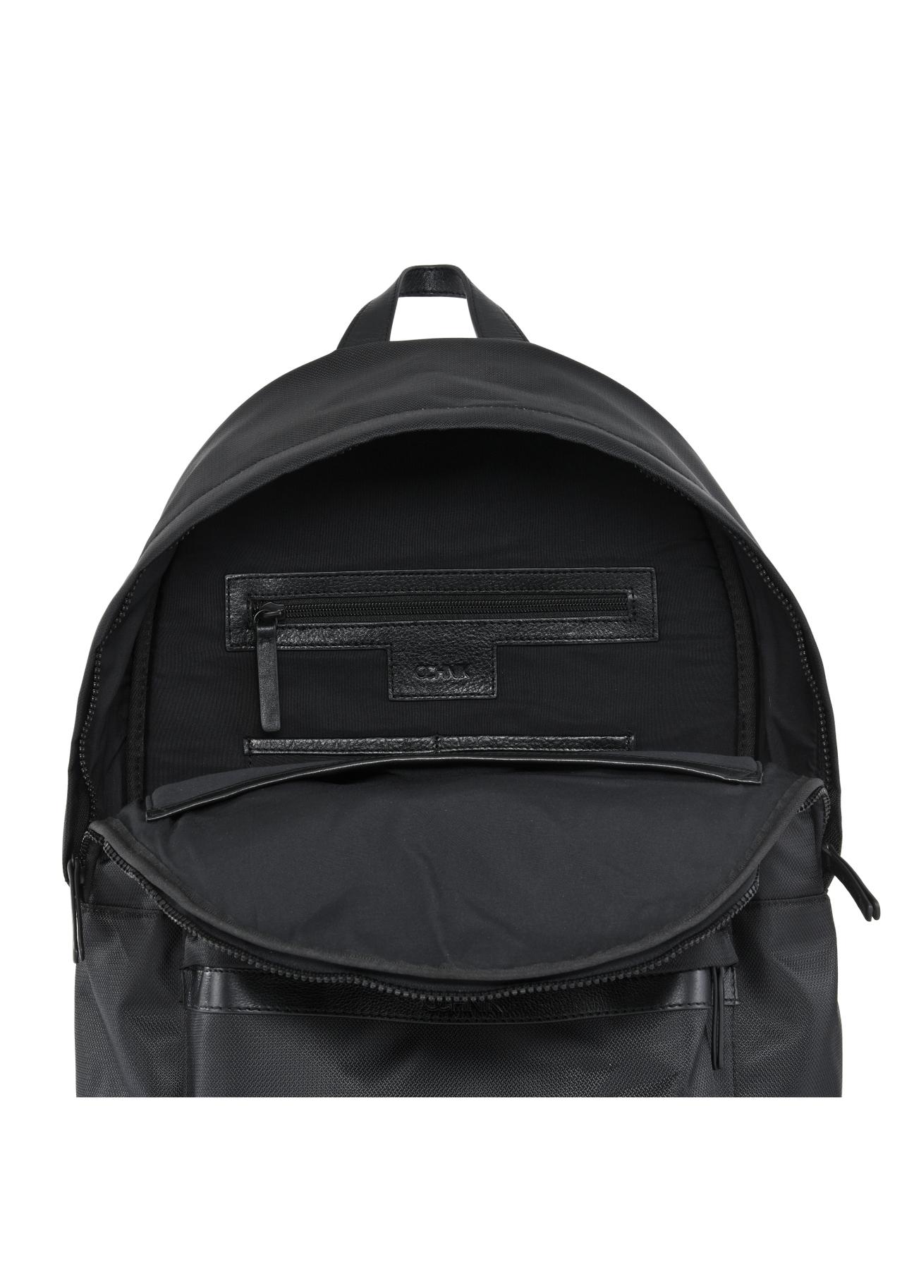 Black classic men's backpack PLCMN-0013-99(Z23)-04