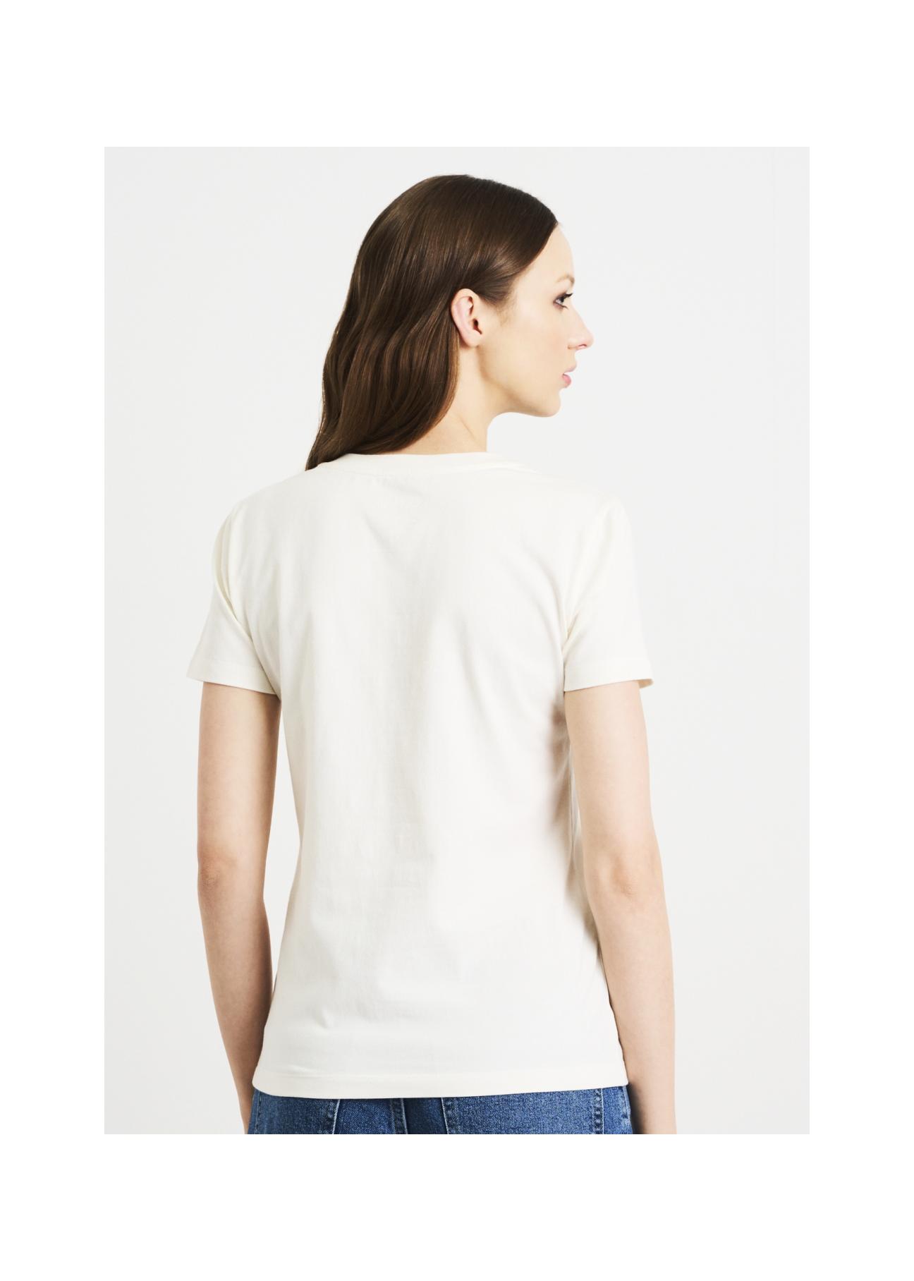 Women's milk T-shirt with OCHNIK logo TSHDT-0091-12(W22)-02