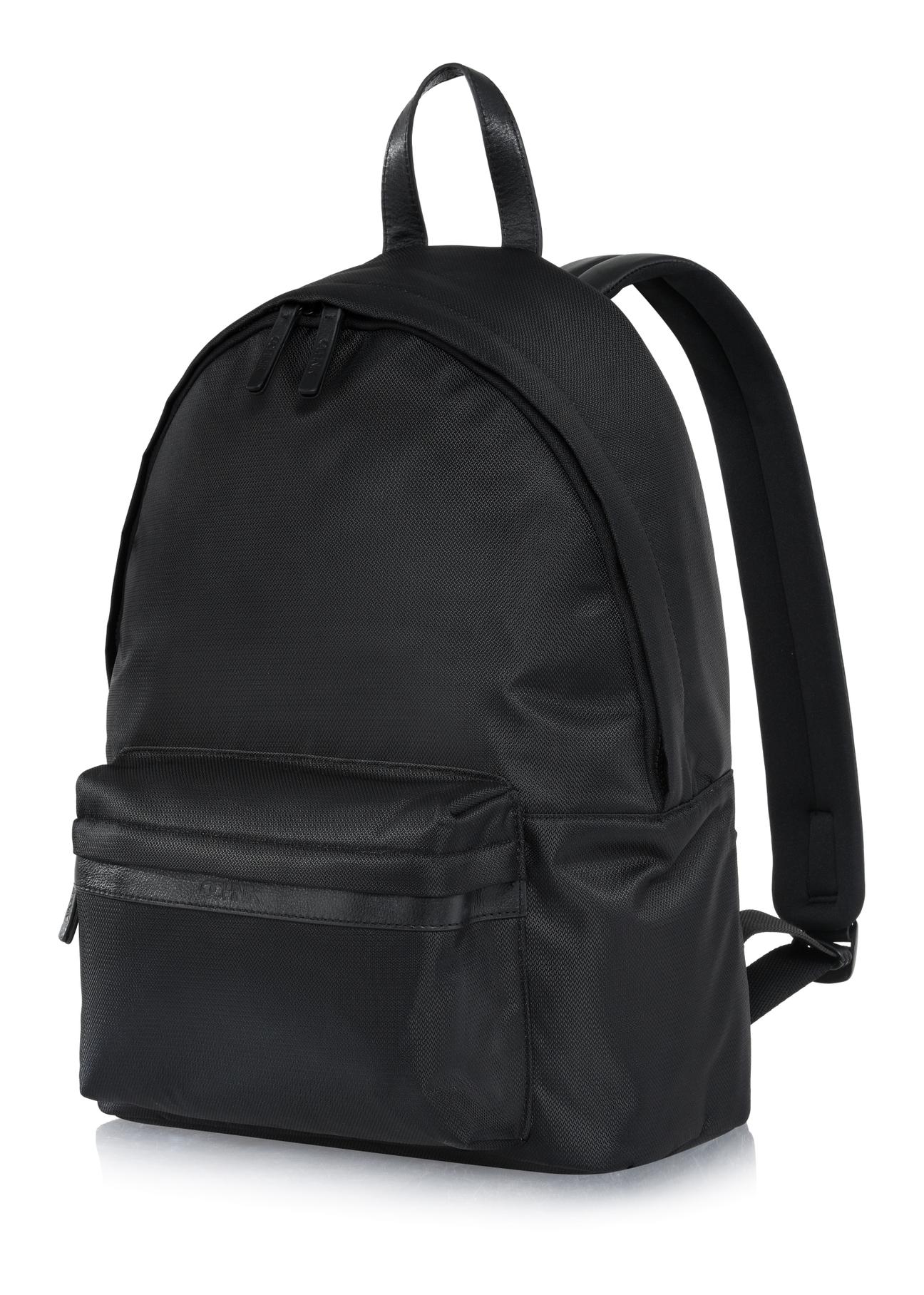 Black classic men's backpack PLCMN-0013-99(Z23)-02