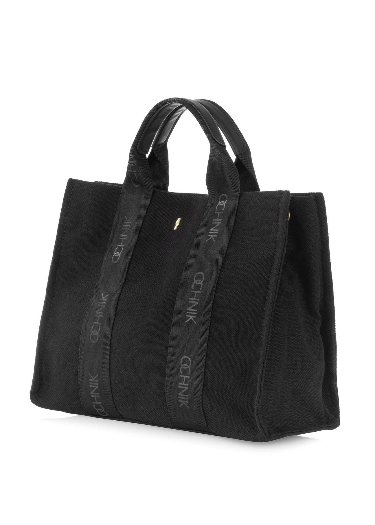 Black women's tote bag TOREN-0288A-99(W25)-02