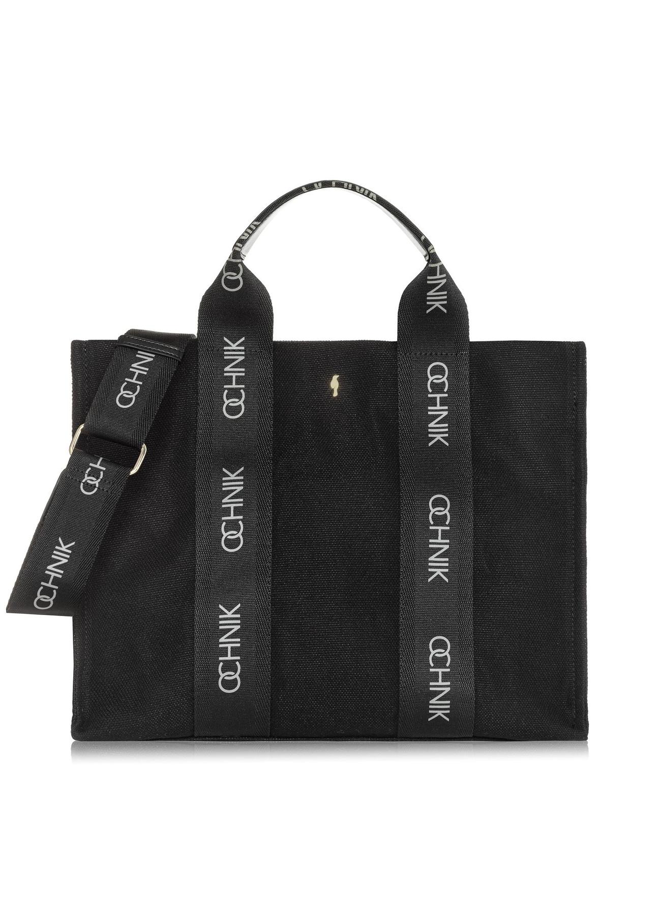 Black women's tote bag TOREN-0288A-99(W25)-01