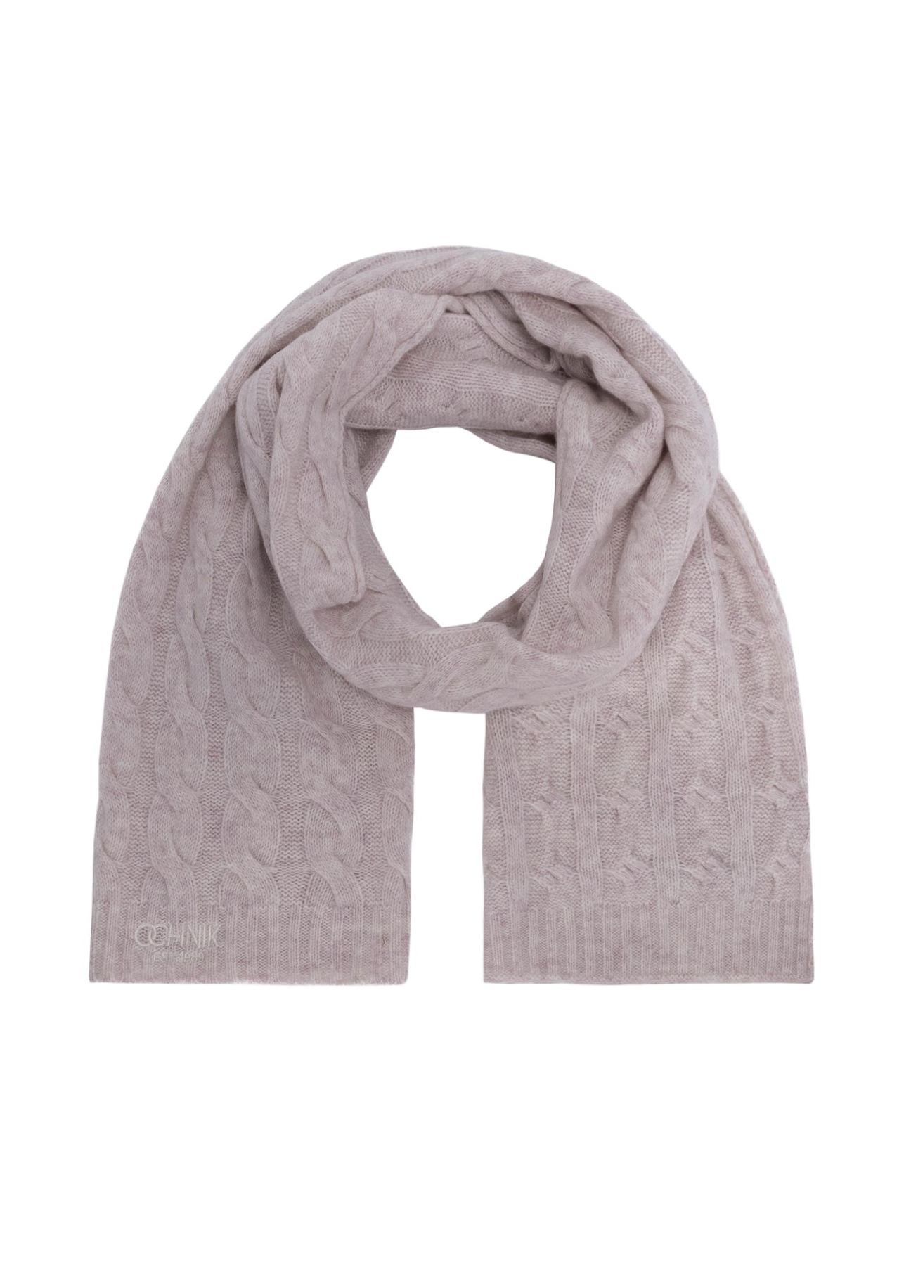 Wool light pink scarf SZADT-0181-81(Z24)-01