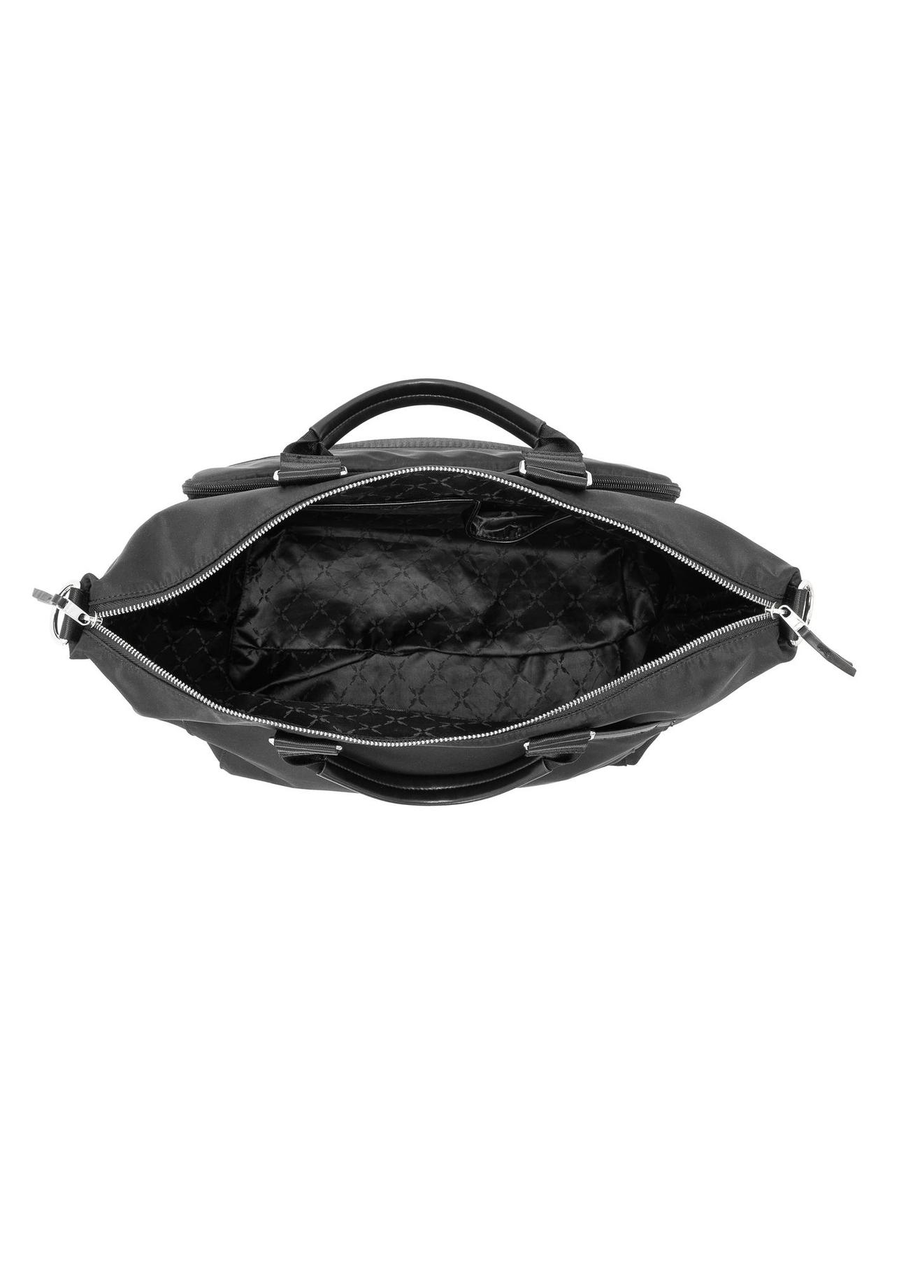 Large black unpadded women's bag TOREN-0274-99(W24)-05